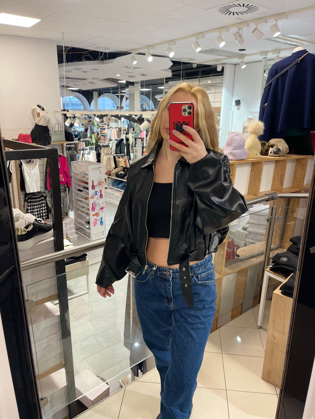 CARMEN LEDERJACKE AUS PU