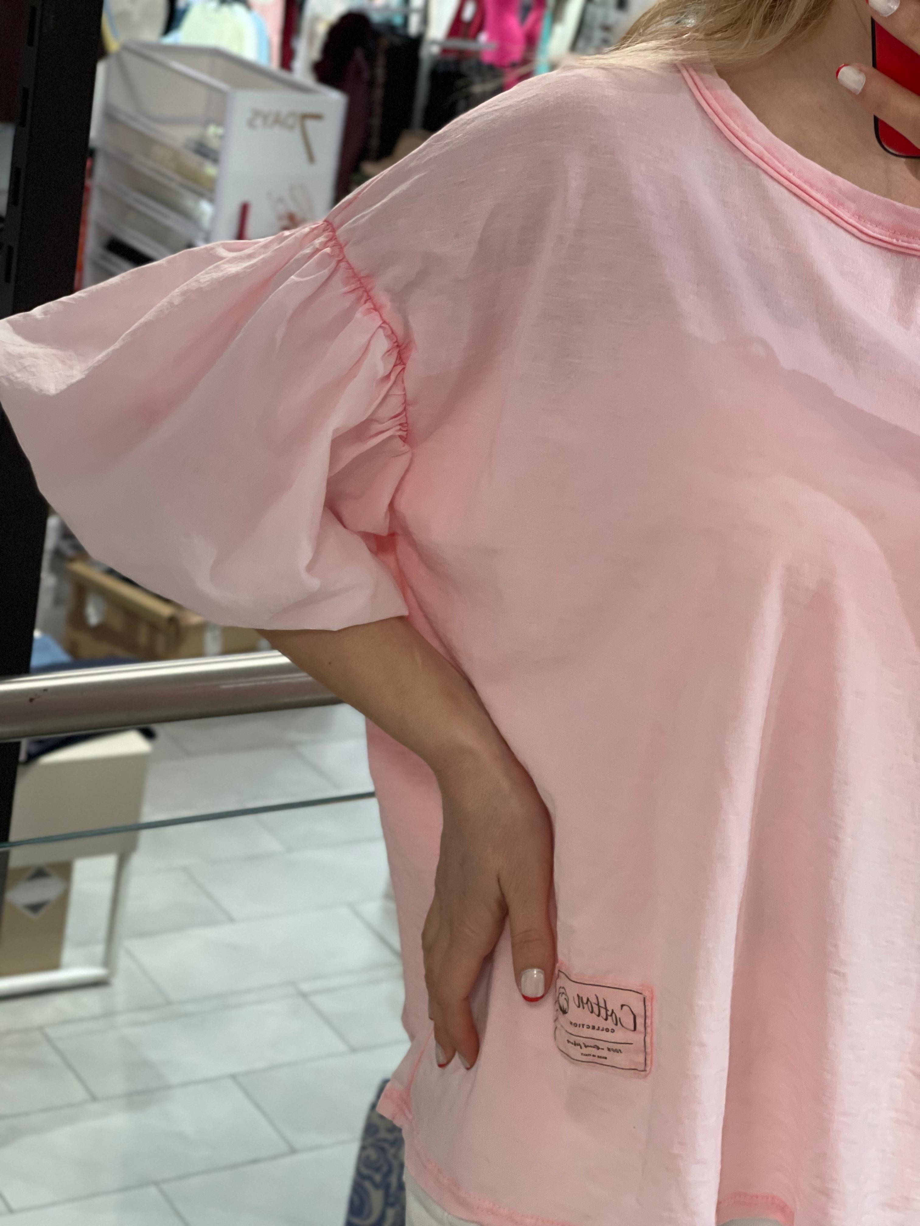 Volante Ärmeln Shirt Manja