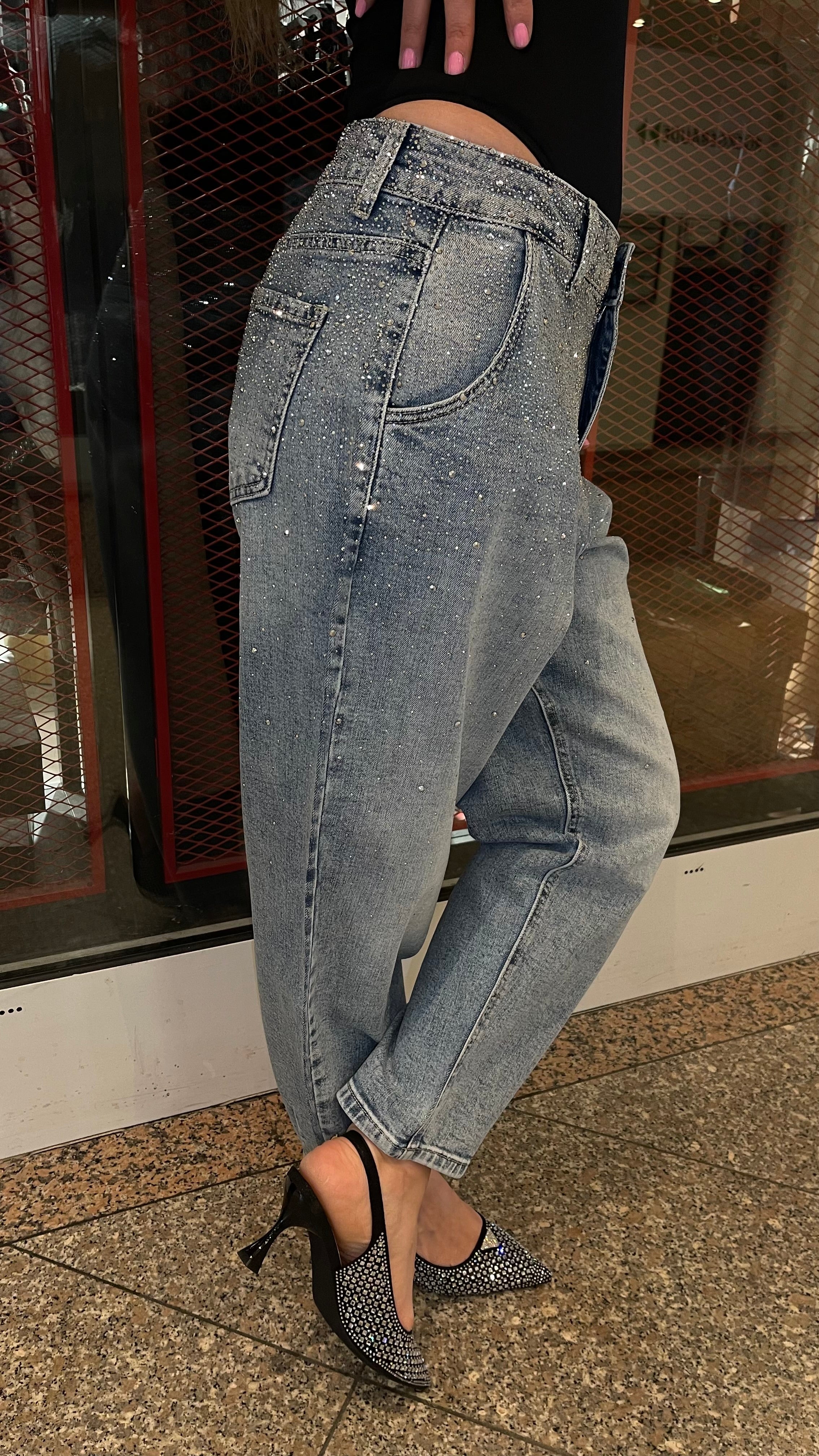 GLITZER JEANS JULIA