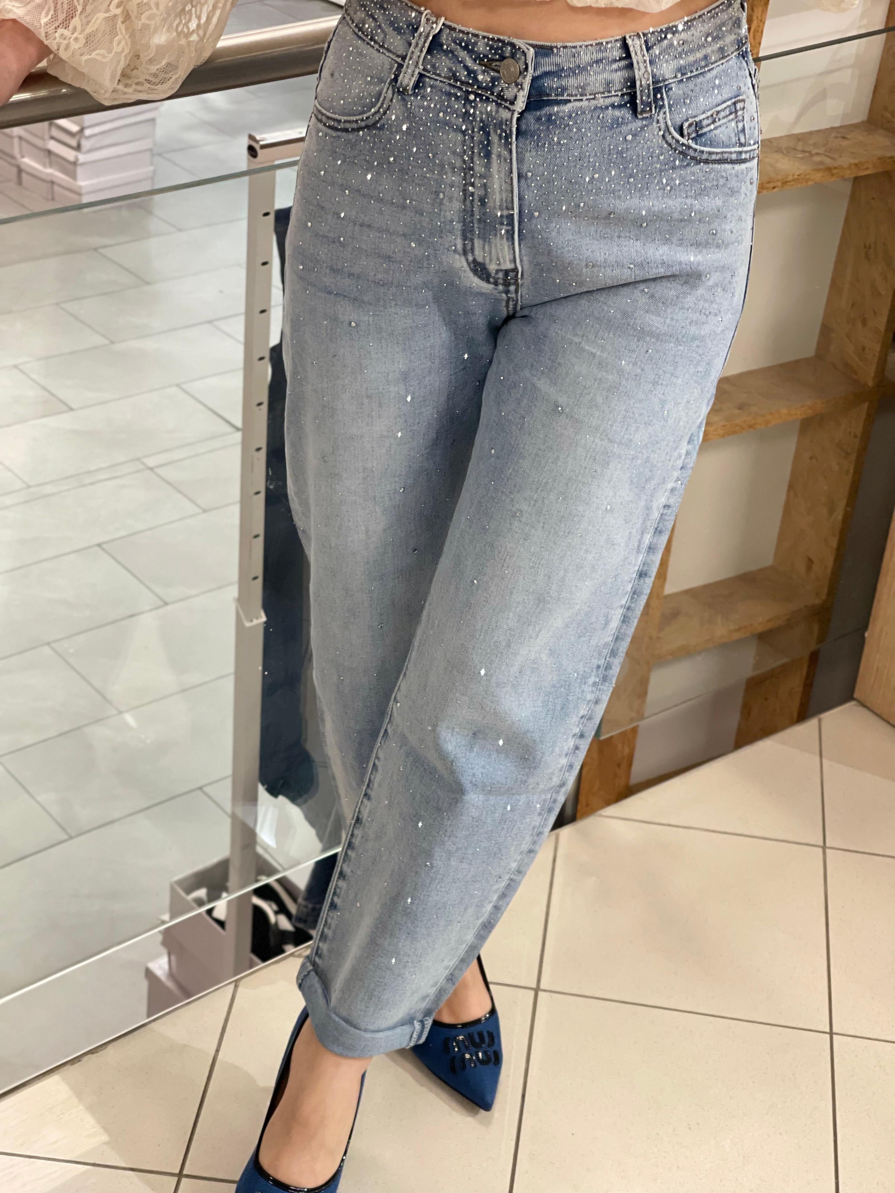 Mom Strass Jeans