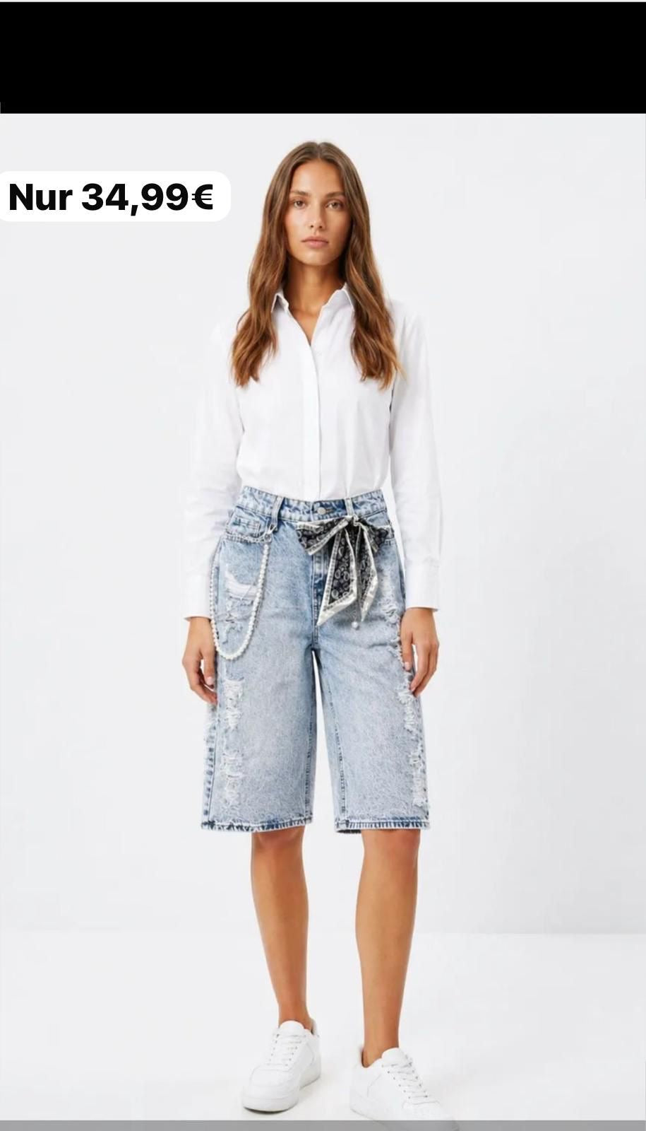 Baggy Bermuda Jeans Alina