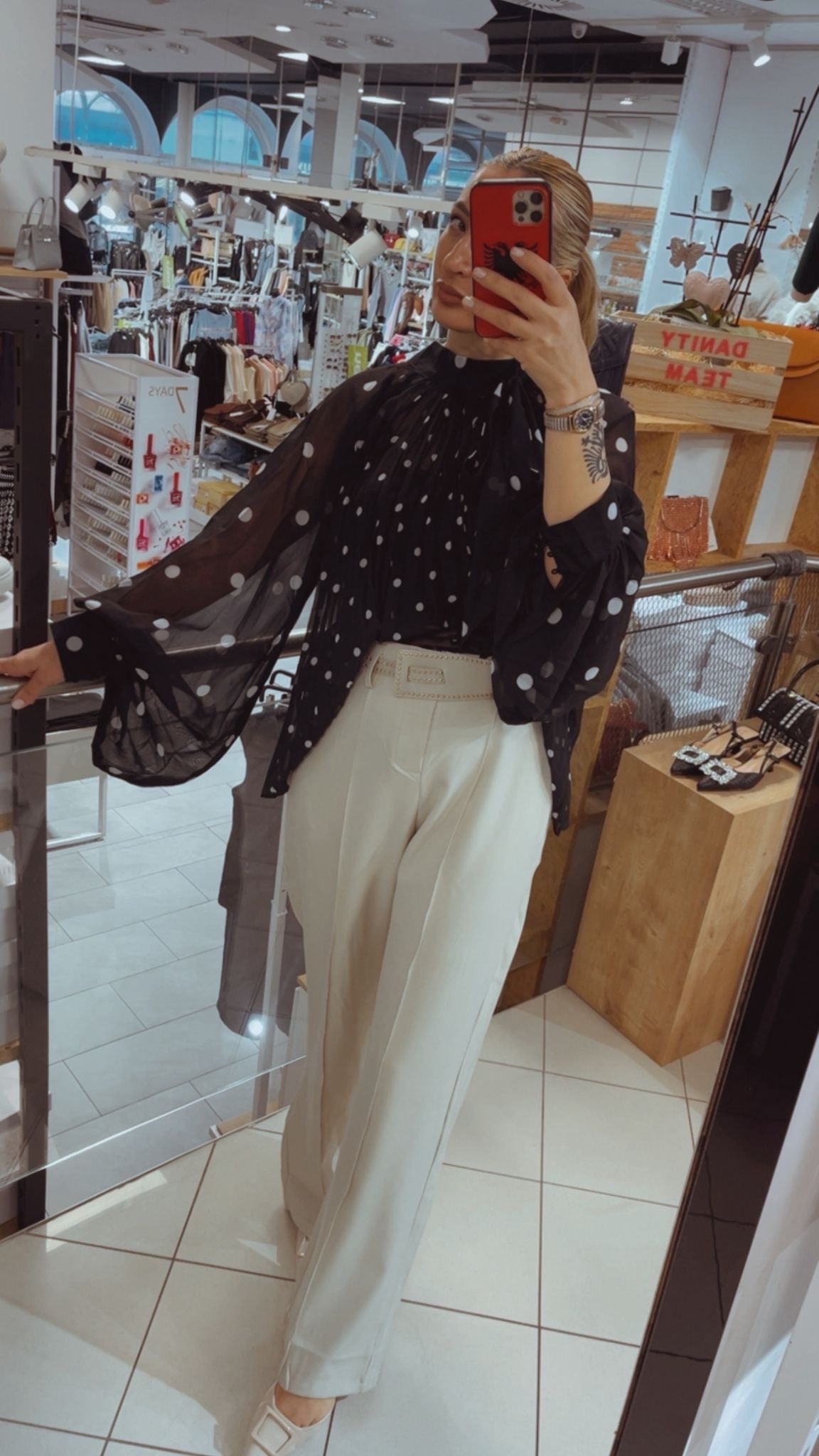 PÜNKTCHEN BLUSE TAMARA