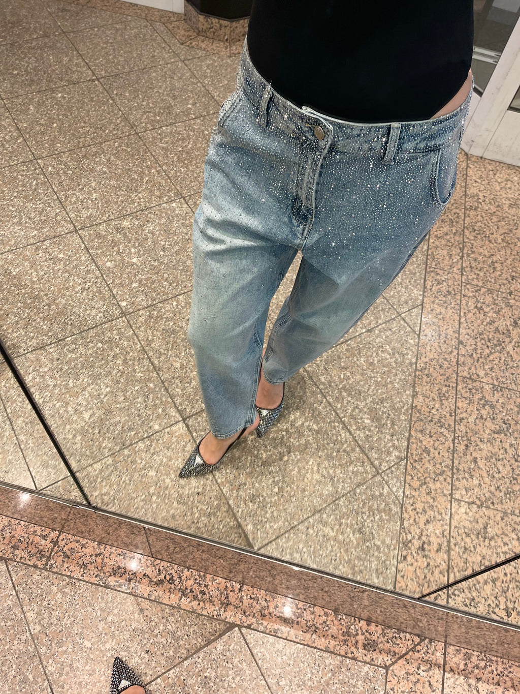 GLITZER JEANS JULIA