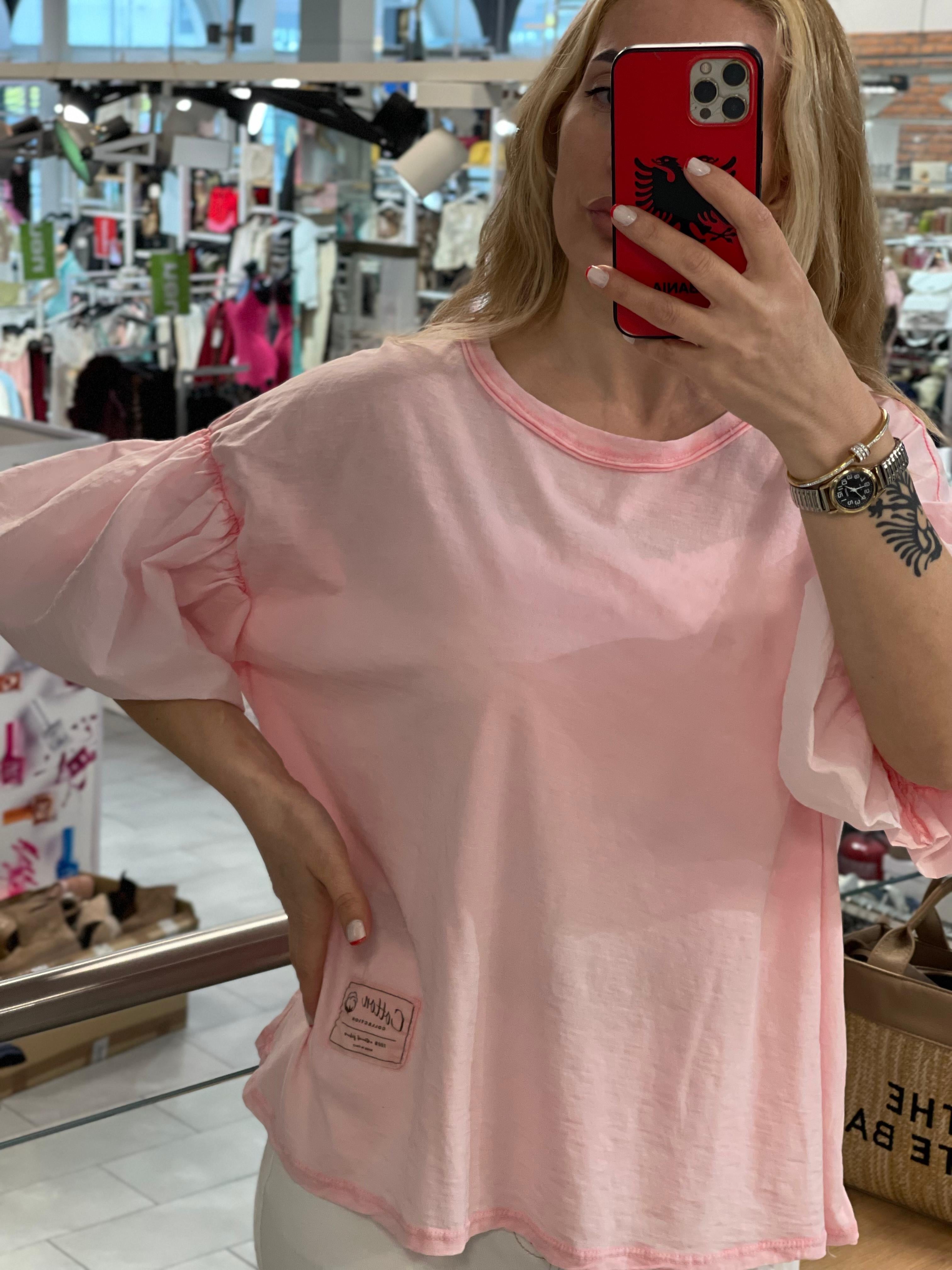 Volante Ärmeln Shirt Manja