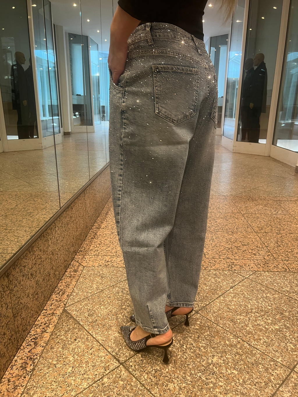 GLITZER JEANS JULIA