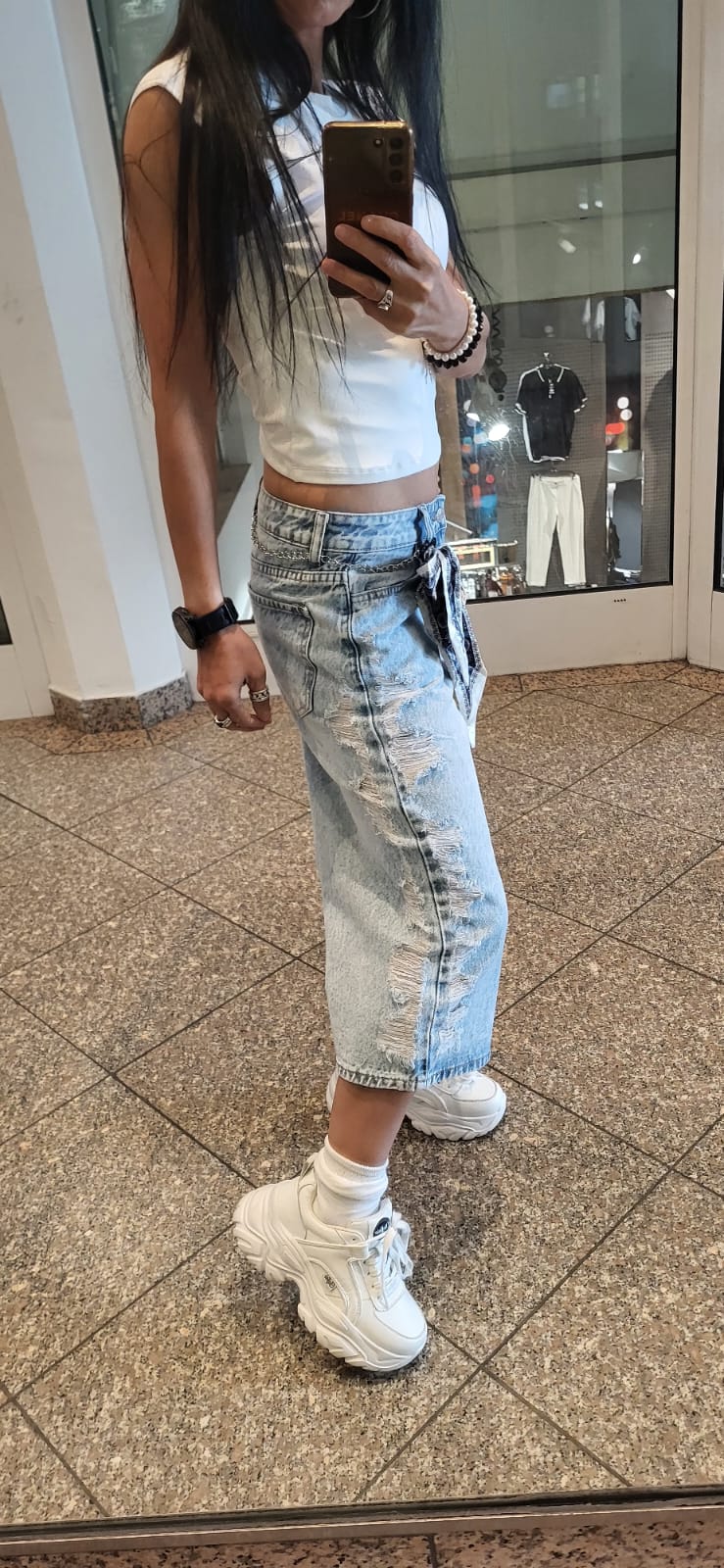 Baggy Bermuda Jeans Alina