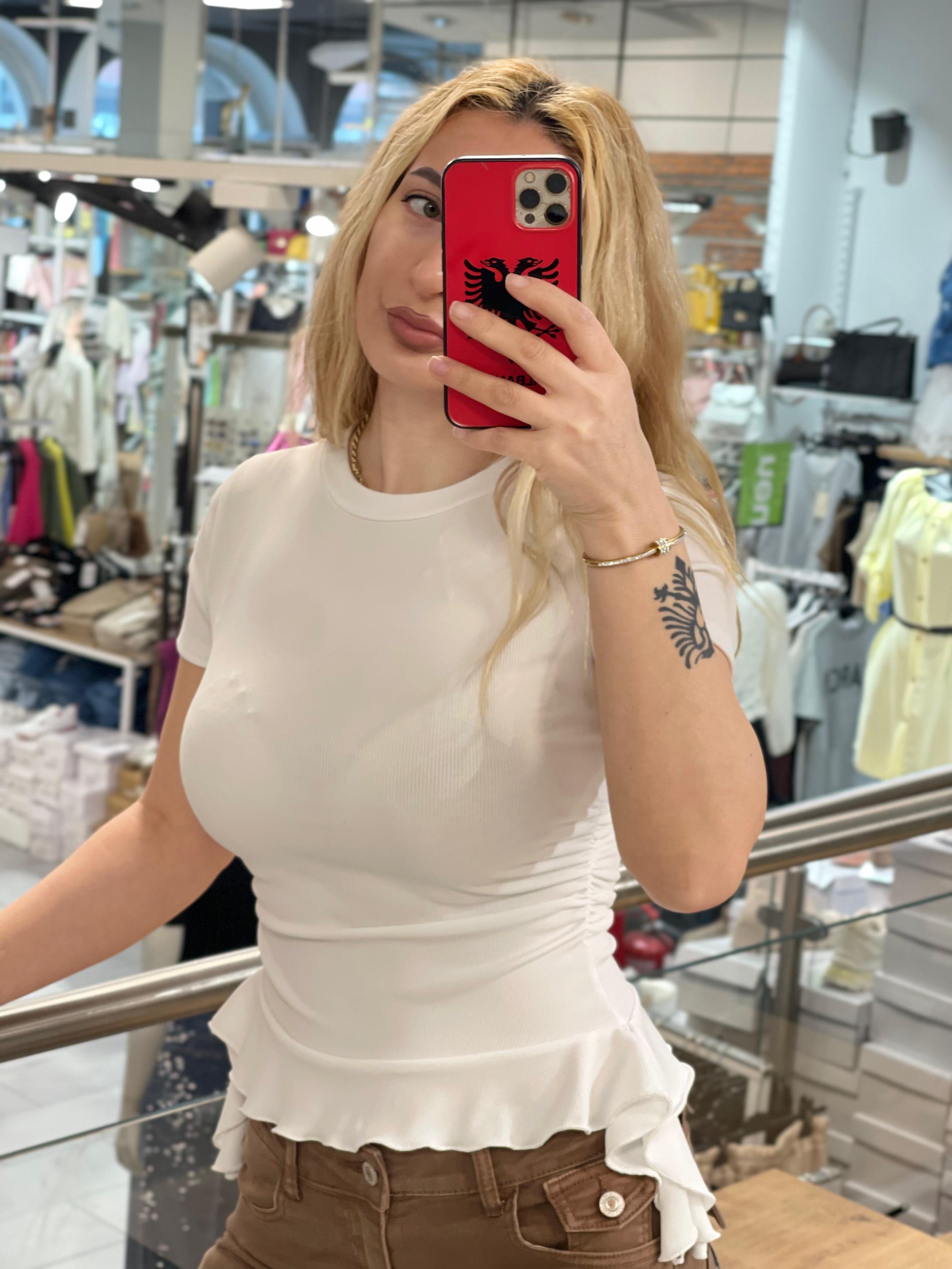 Shirt Zeinab mit Rüschchen