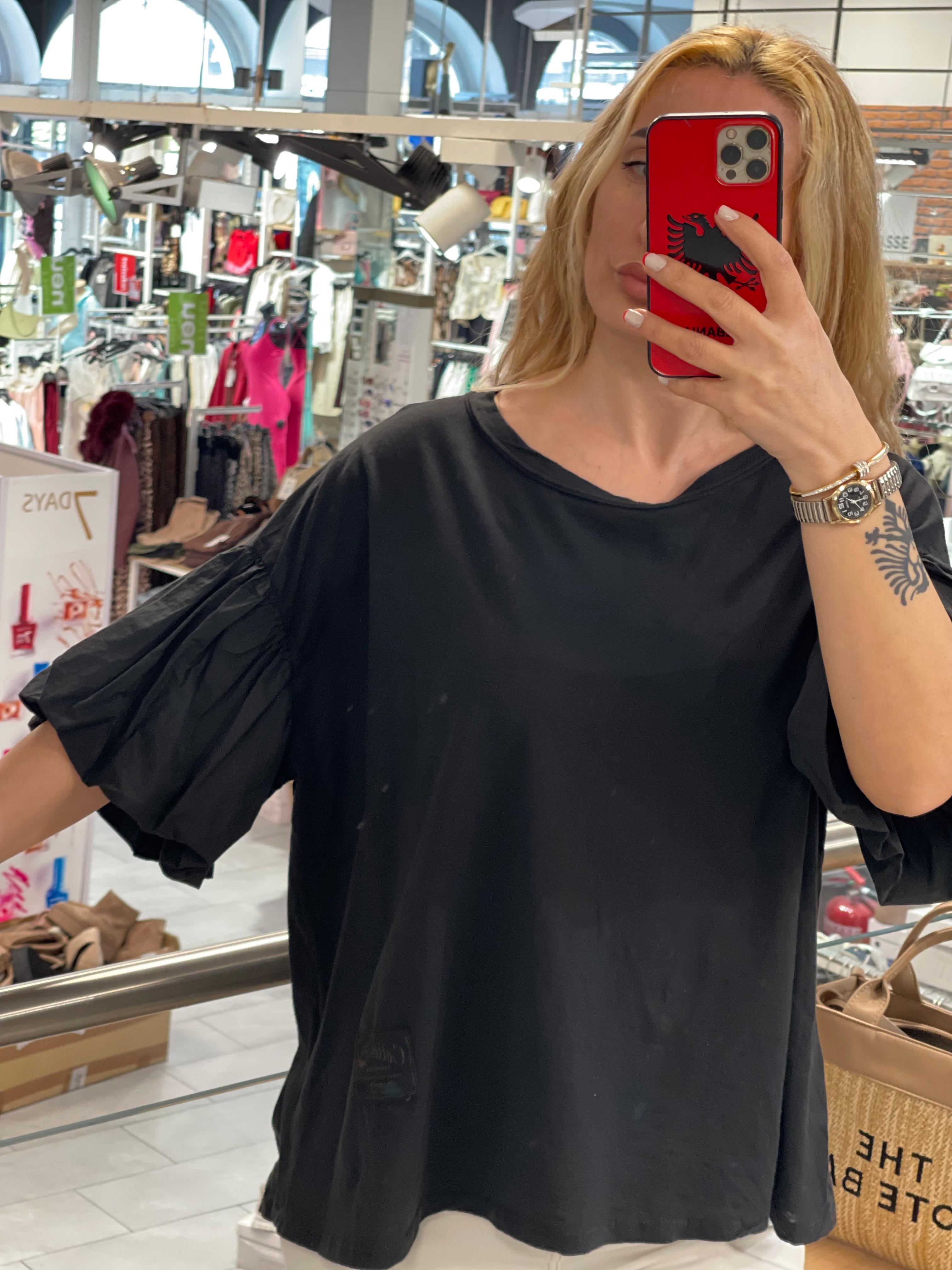 Volante Ärmeln Shirt Manja