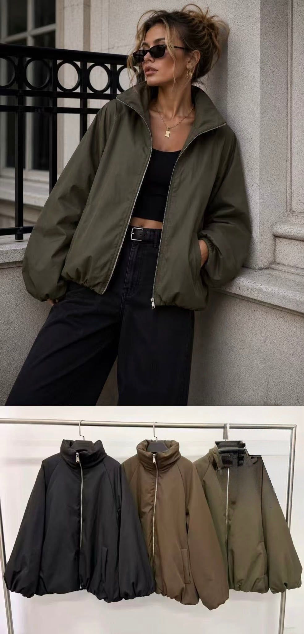 Ballon Bomber Jacke