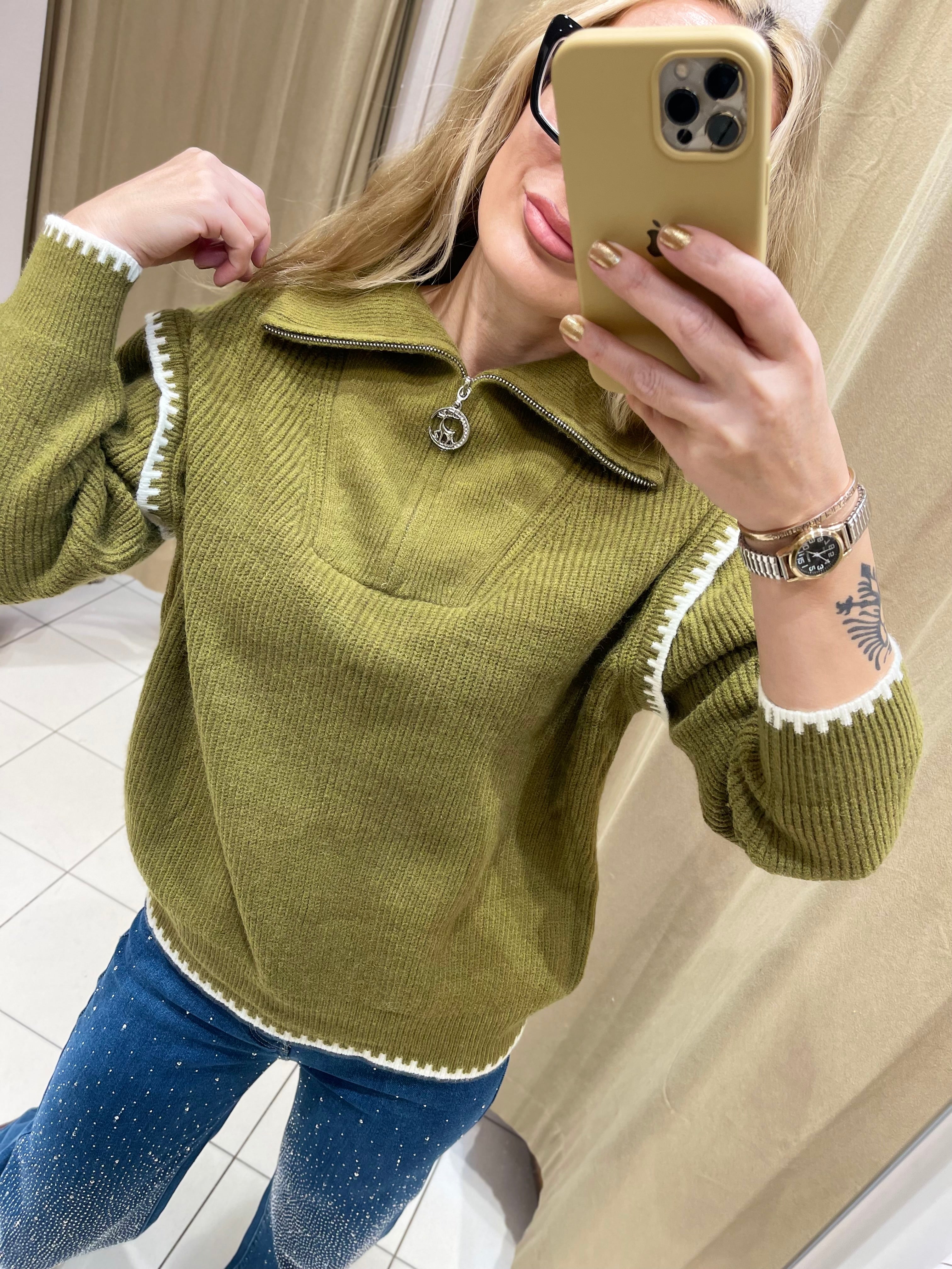 PULLOVER RIMA GRÜN