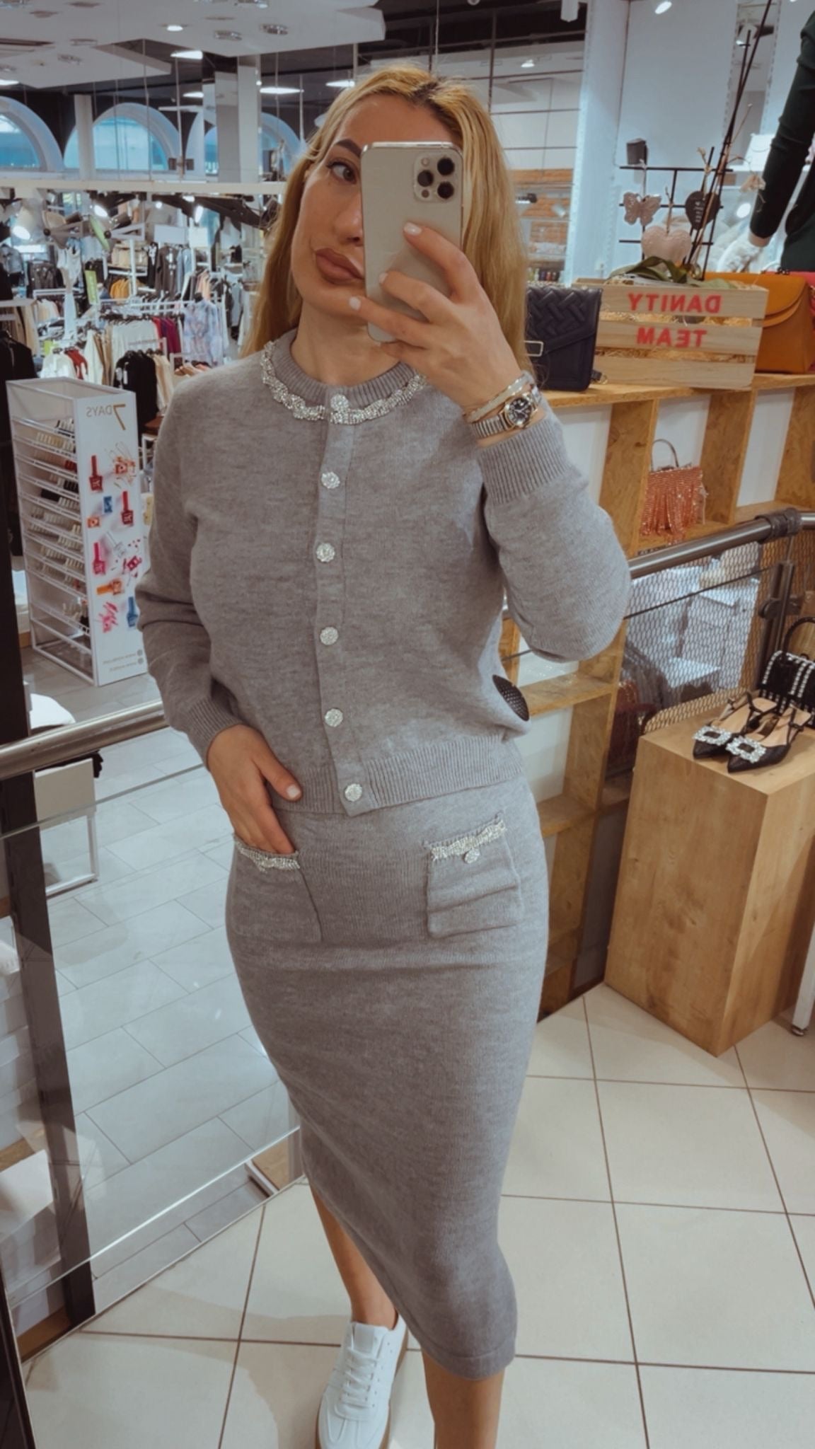 ZWEITEILER FEINSTRICK SET