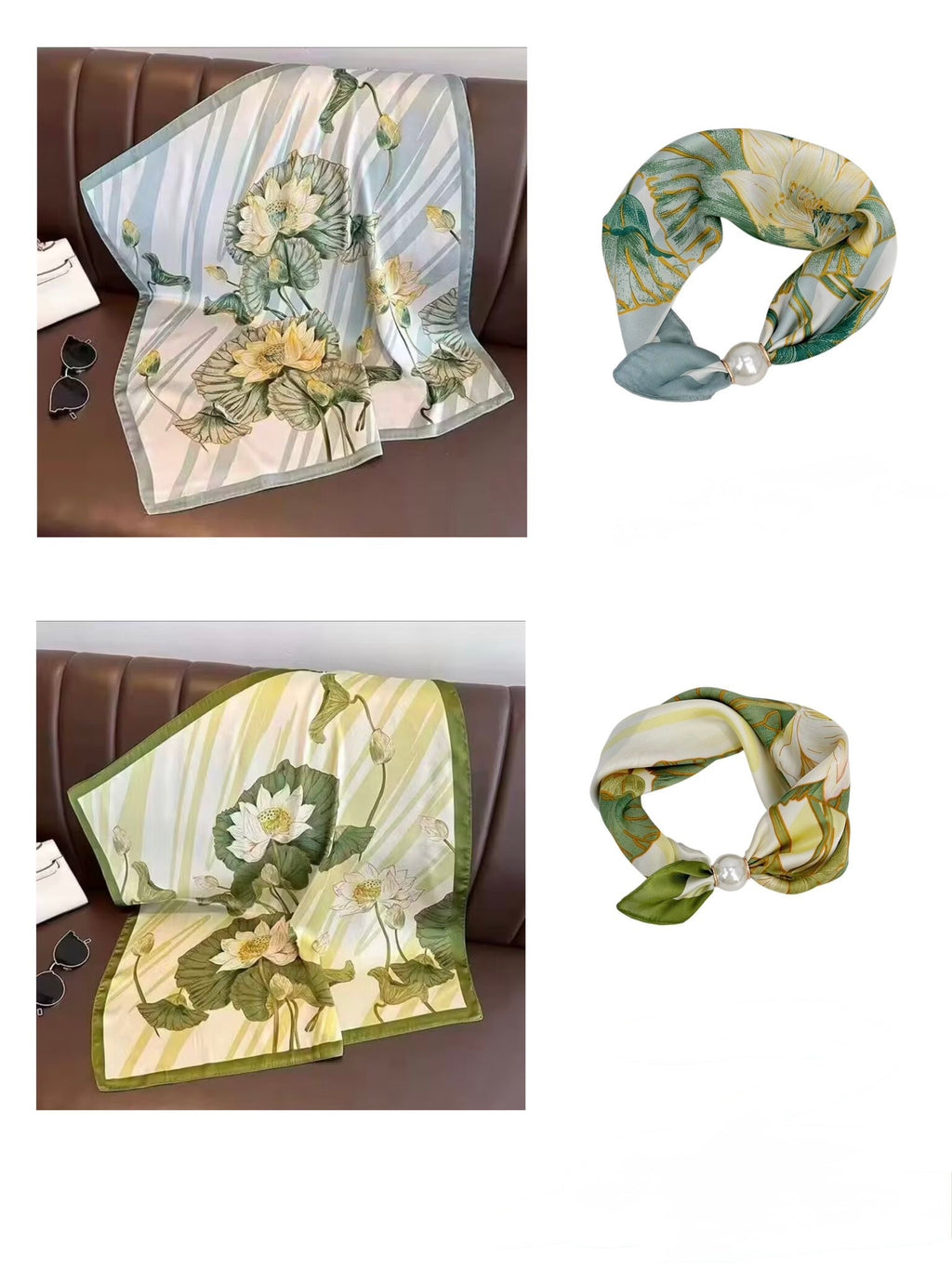 Halstuch mit magnetische Perle