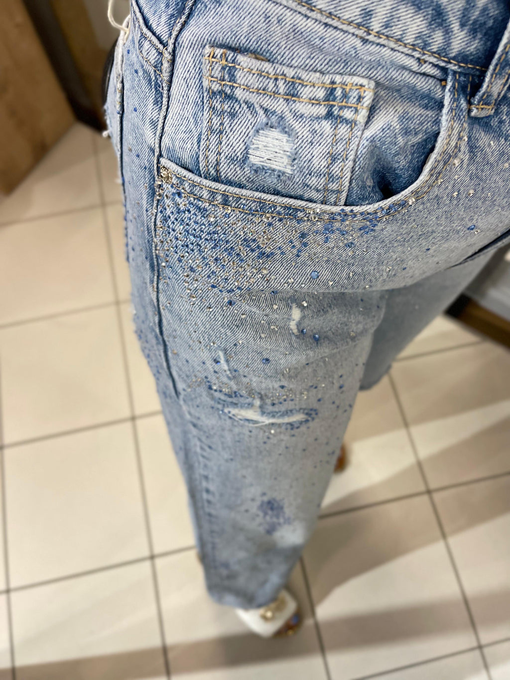 GLITZER JEANS MILANIA