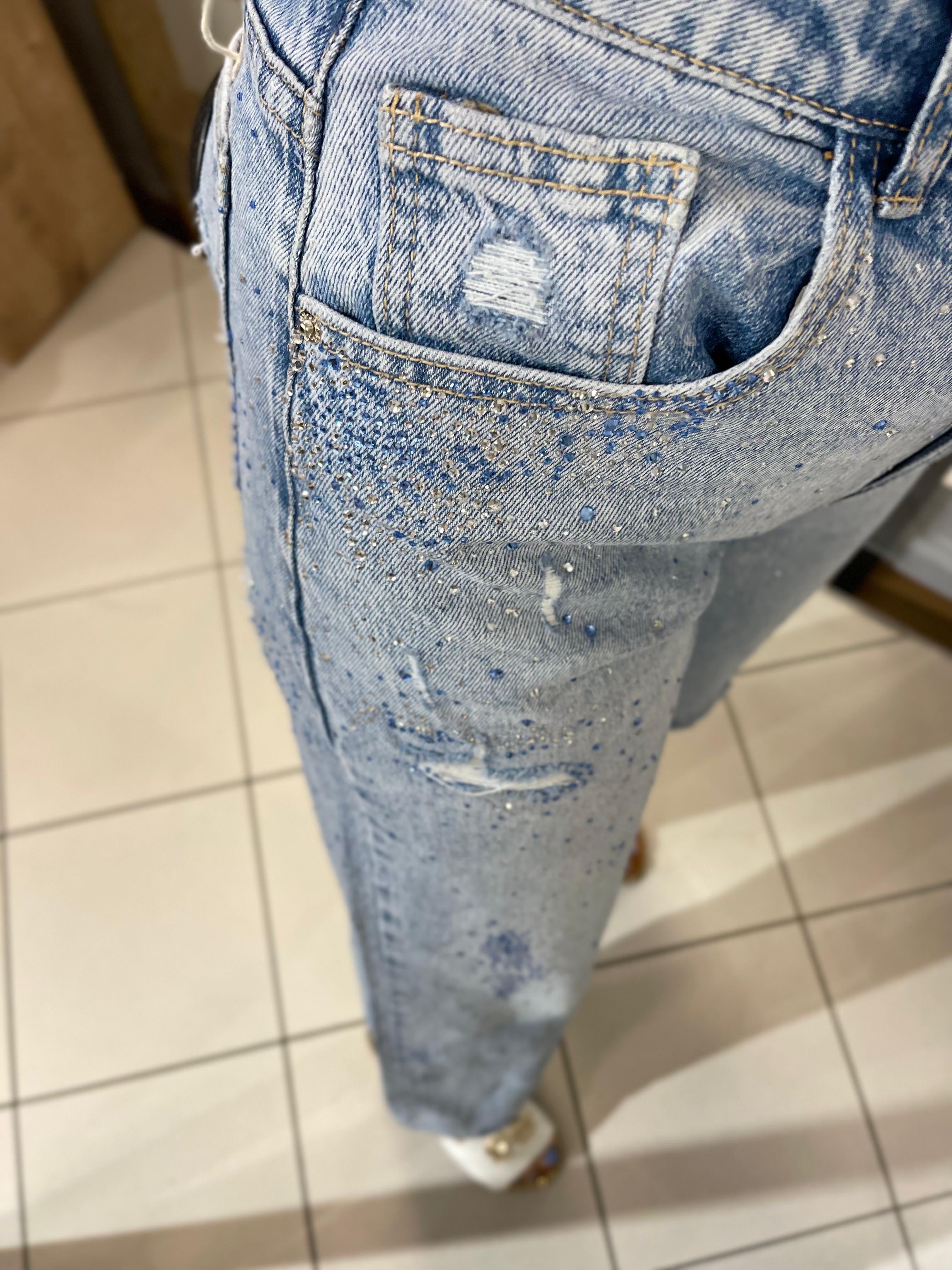GLITZER JEANS MILANIA