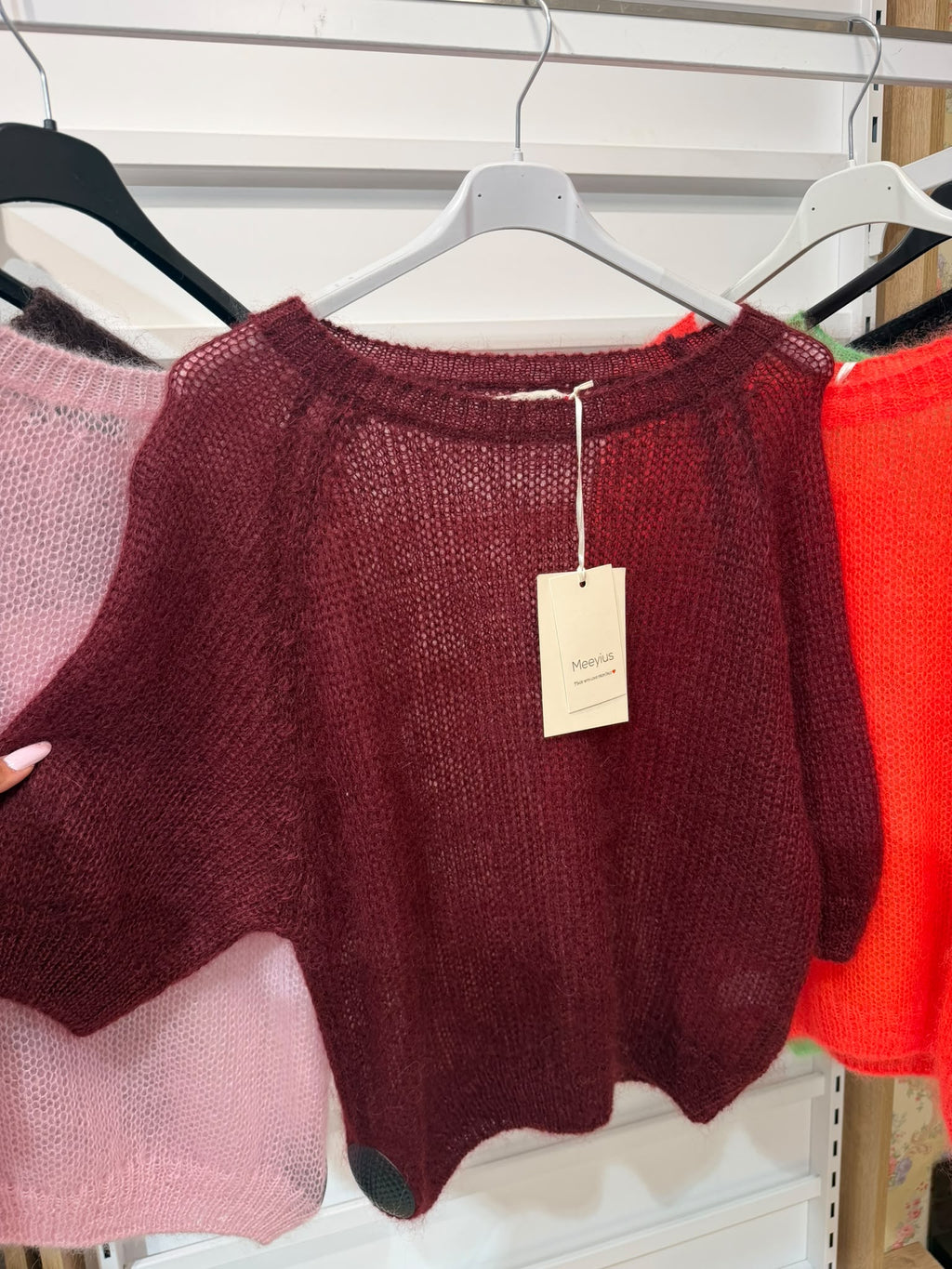 Kuschelige Mohair Pullover mit Puffärmeln – Made in Italy
