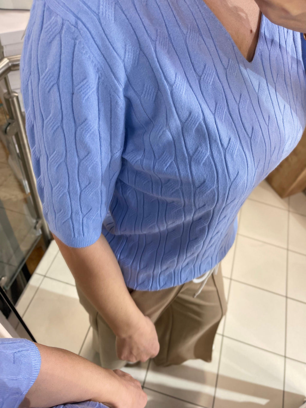HALBARM ZOPFSTRICK SHIRT