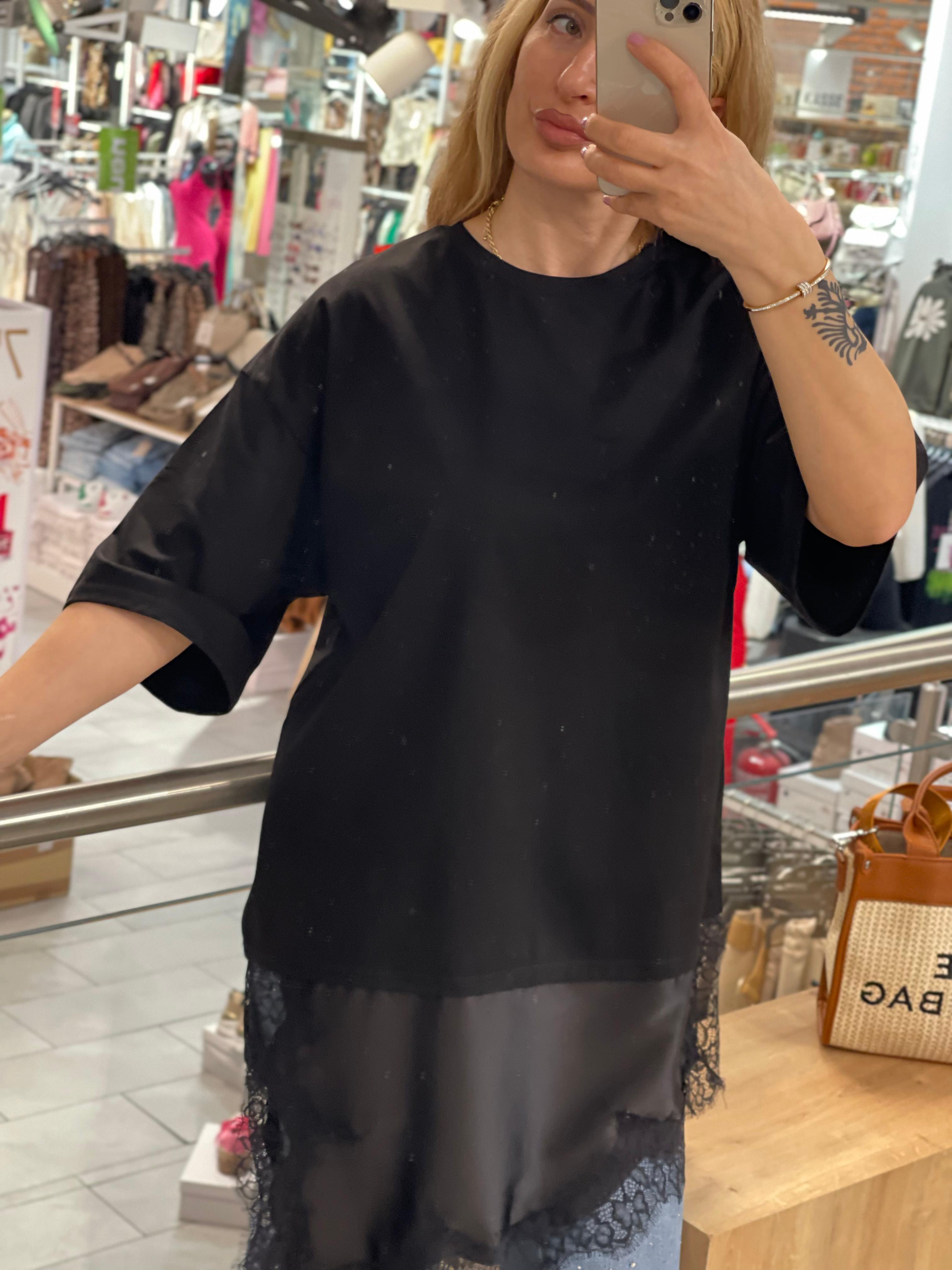 T-Shirt mit Spitze Anna