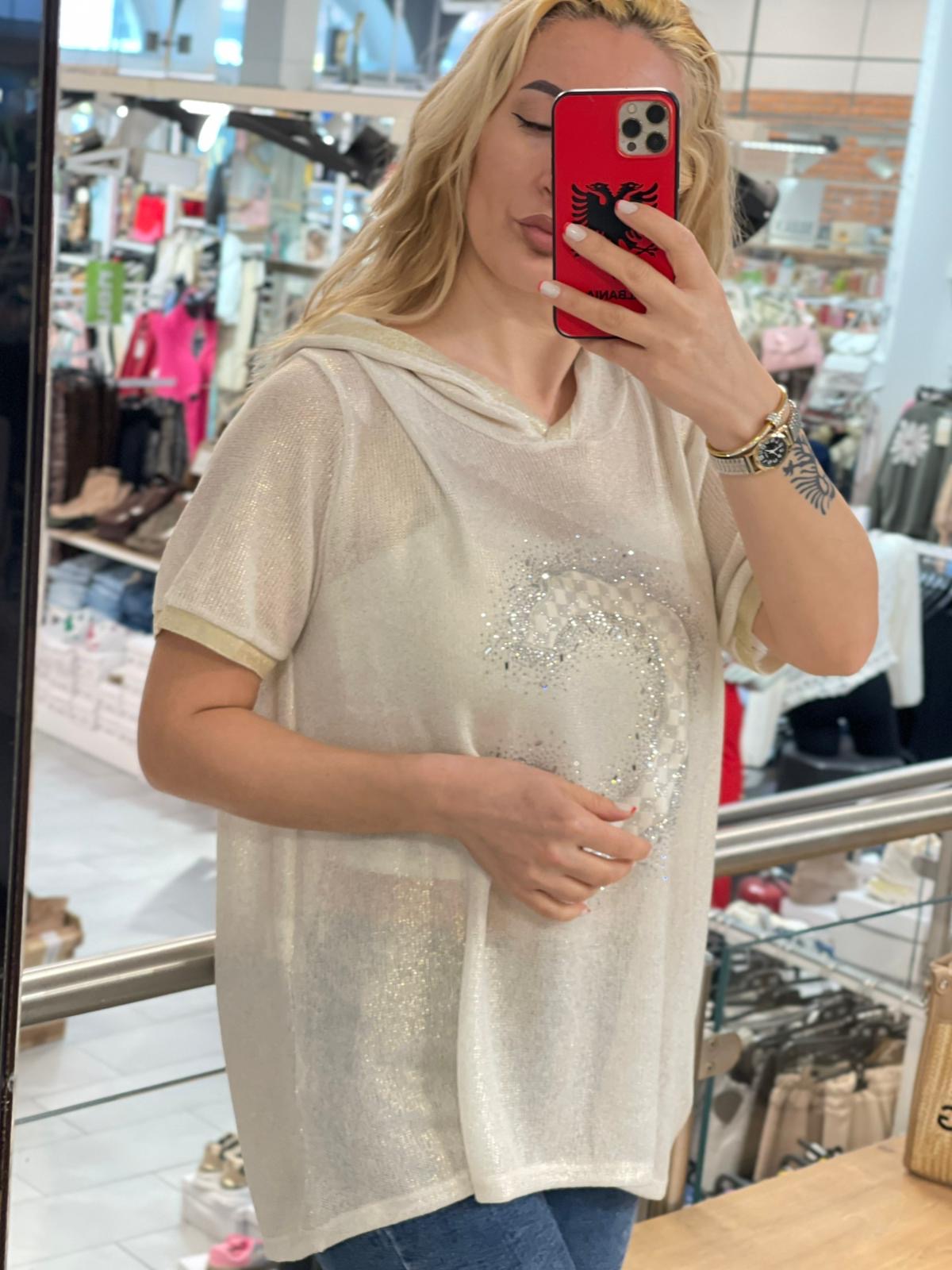 Viskose Kapuzen Shirt Liane