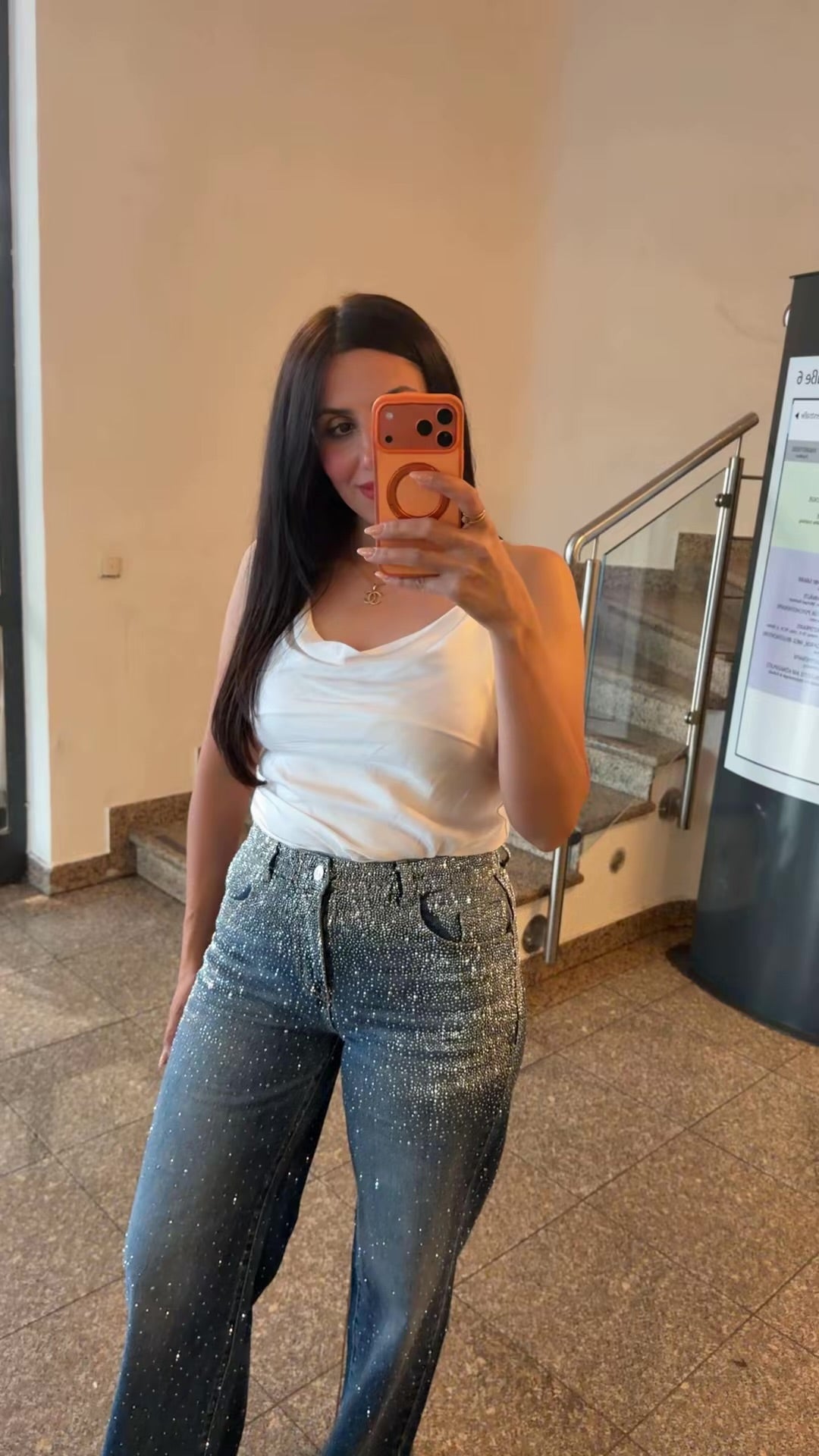 Baggy Style Danity Glitzer Jeans – Wide Leg – Strass Glitter – Sparkly Jeans The Orginal