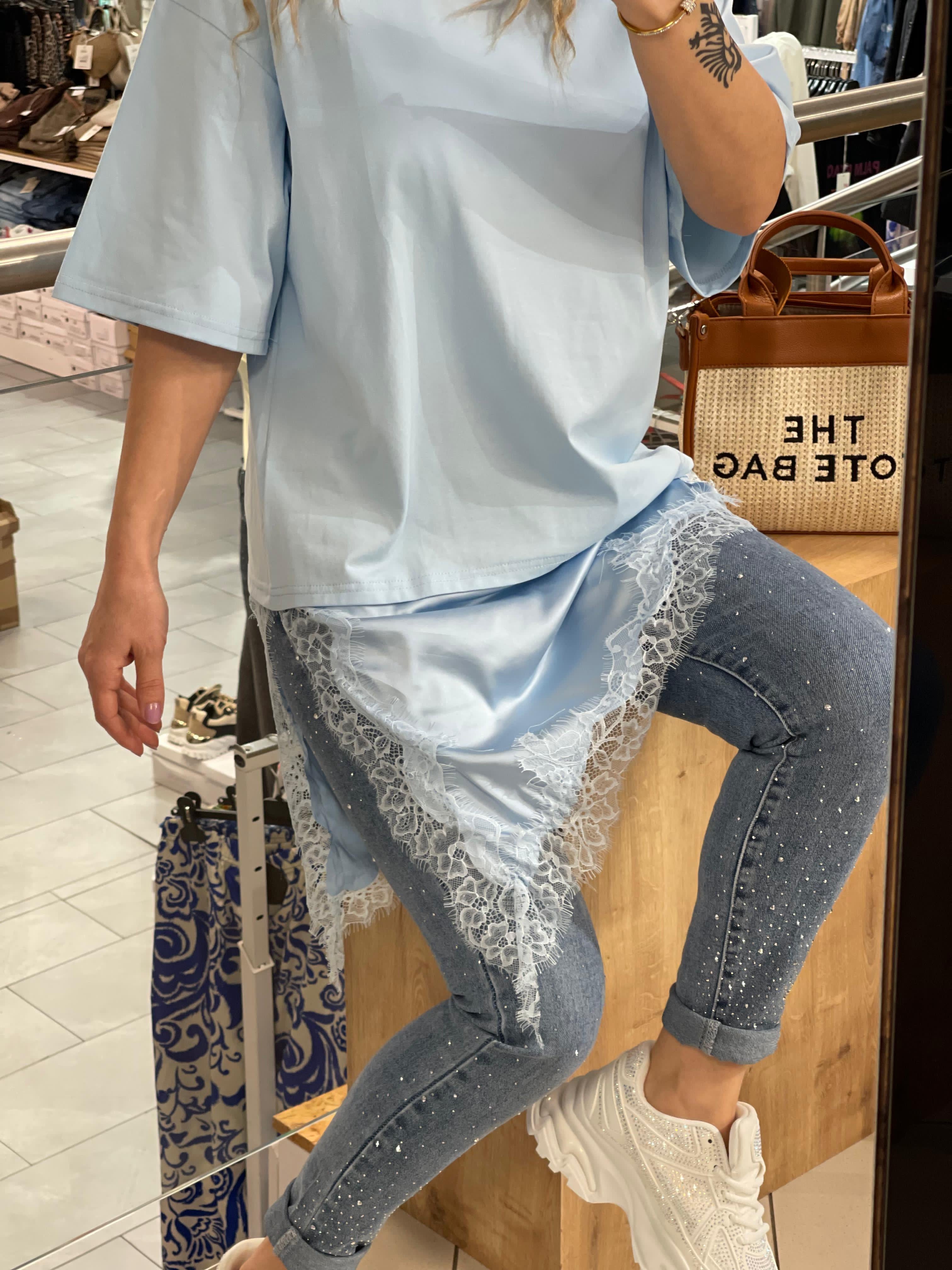 T-Shirt mit Spitze Anna