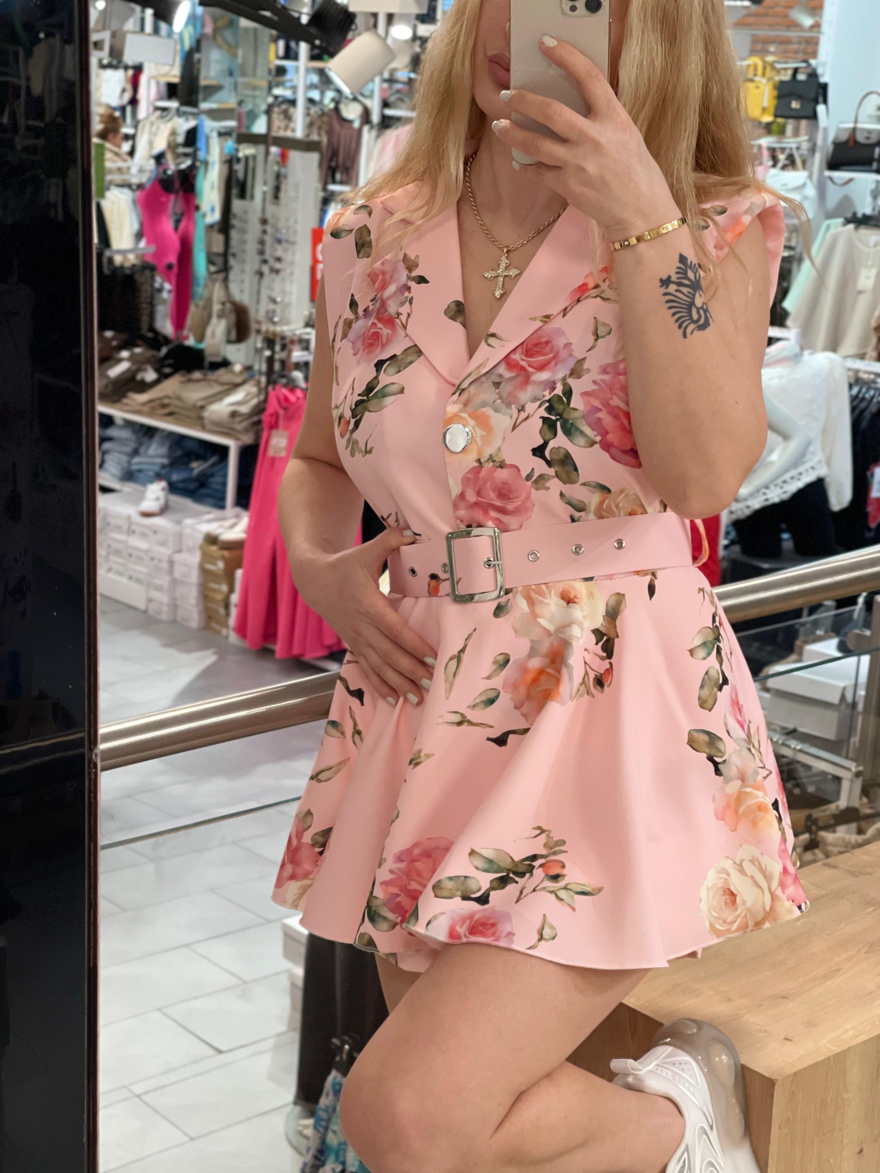 Bella Italia Flower Dress / Overallkleid