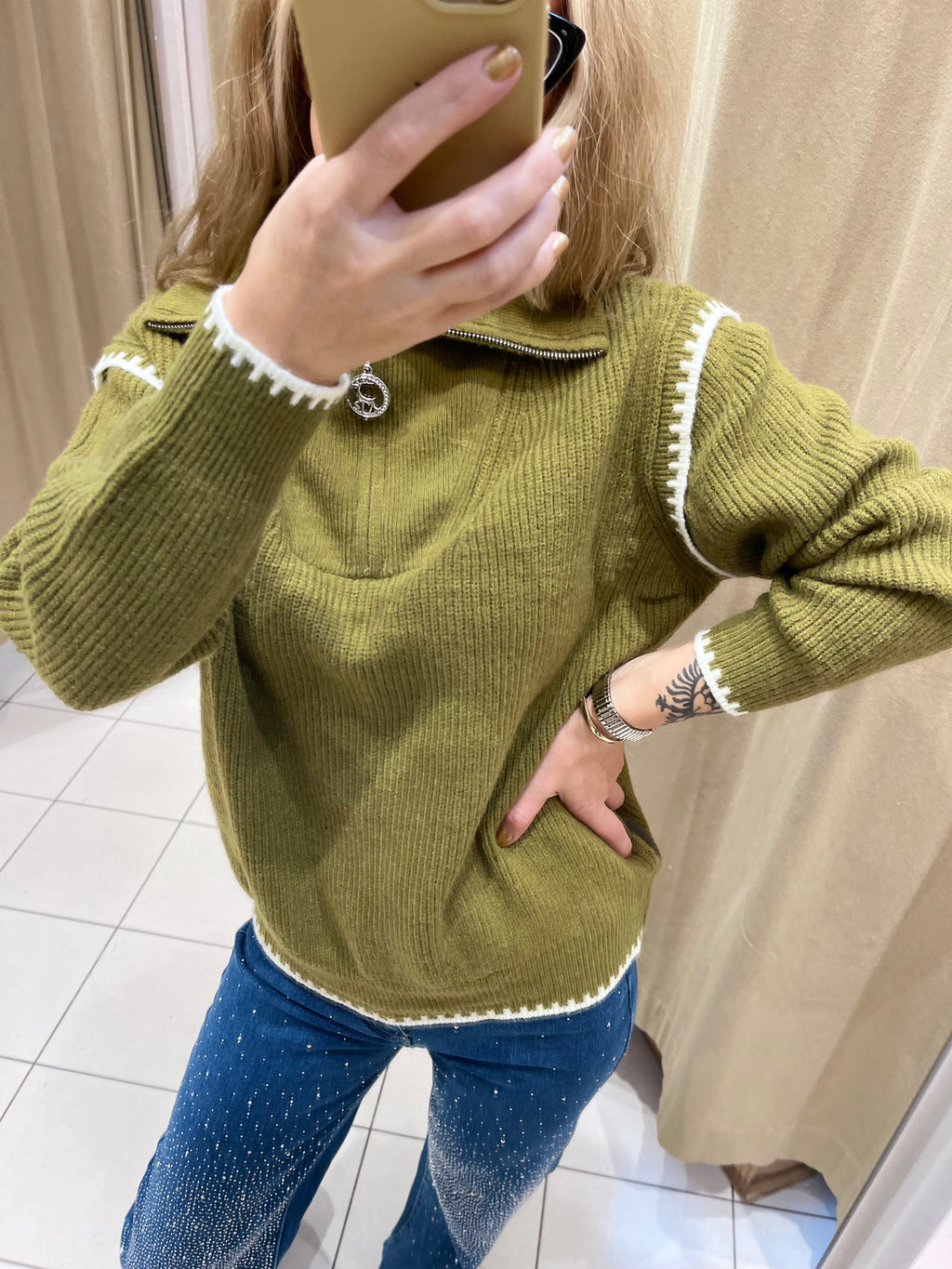 PULLOVER RIMA GRÜN