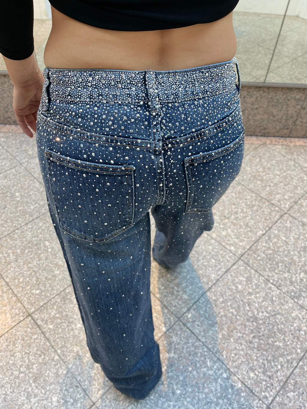 Baggy Style Danity Glitzer Jeans – Wide Leg – Strass Glitter – Sparkly Jeans The Orginal New Version