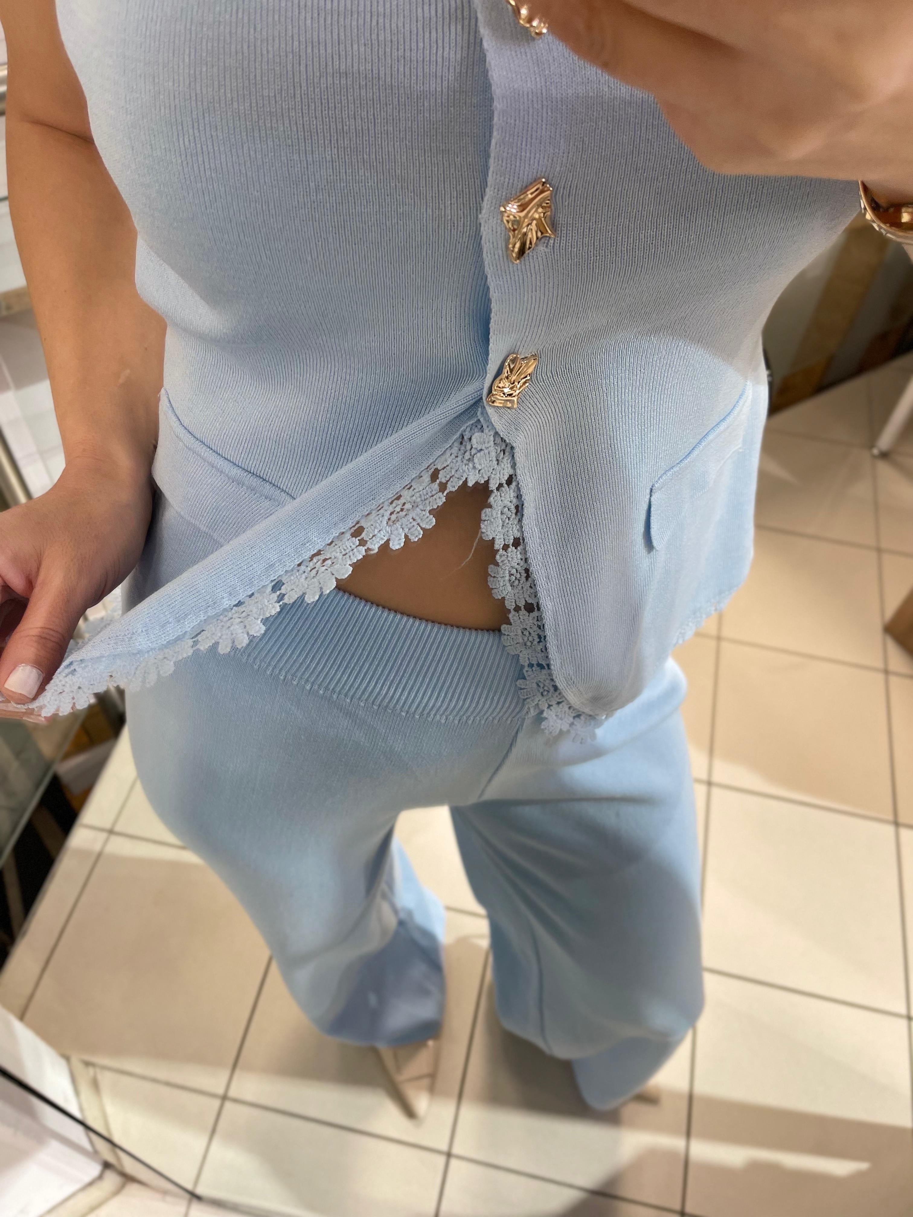 FEINSTRICK ZWEITEILER CLAUDIA