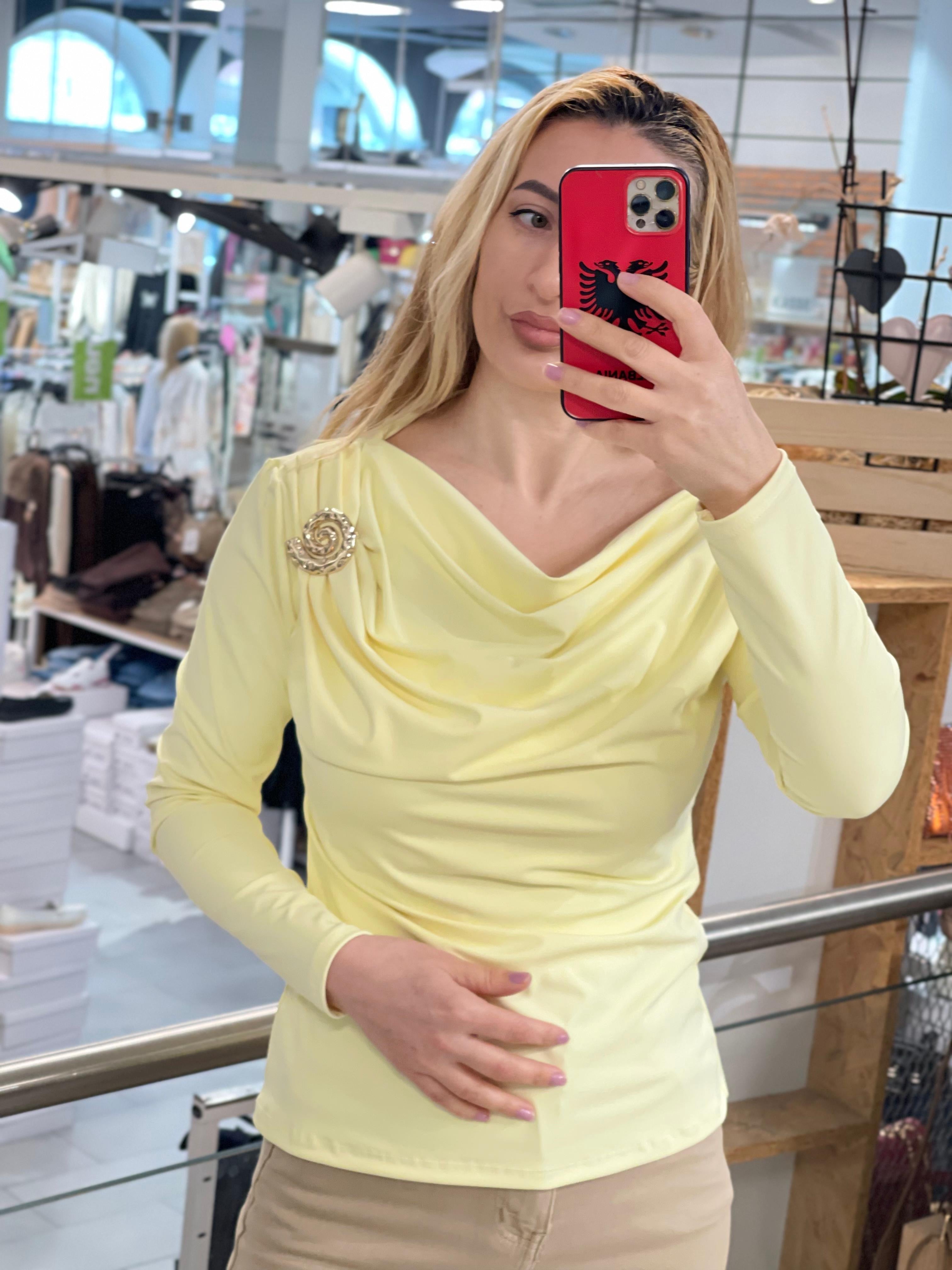 Wasserfallkragen Oberteil Katharina