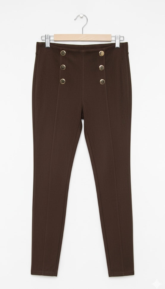 VELOURS LEGGINGS  – BRAUN