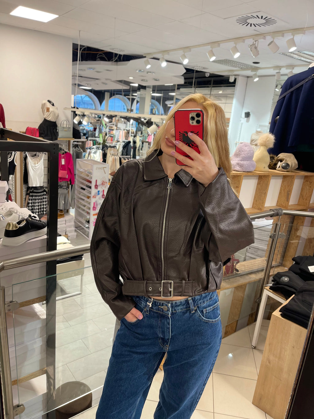 CARMEN LEDERJACKE AUS PU