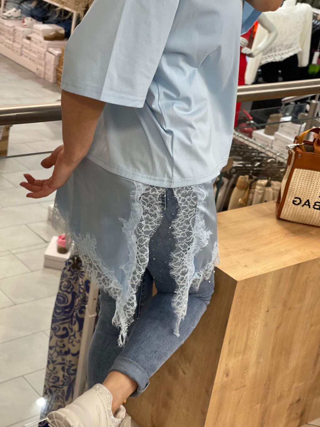 T-Shirt mit Spitze Anna