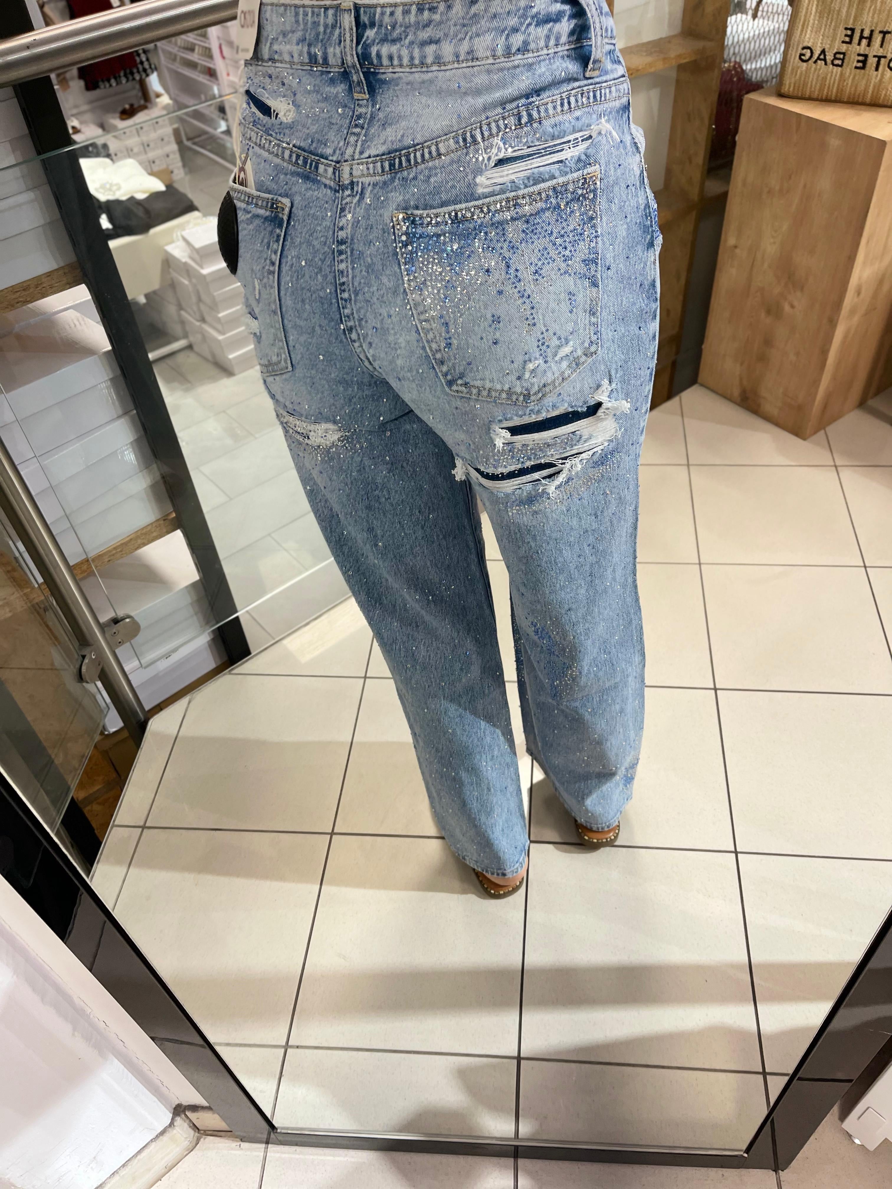 GLITZER JEANS MILANIA