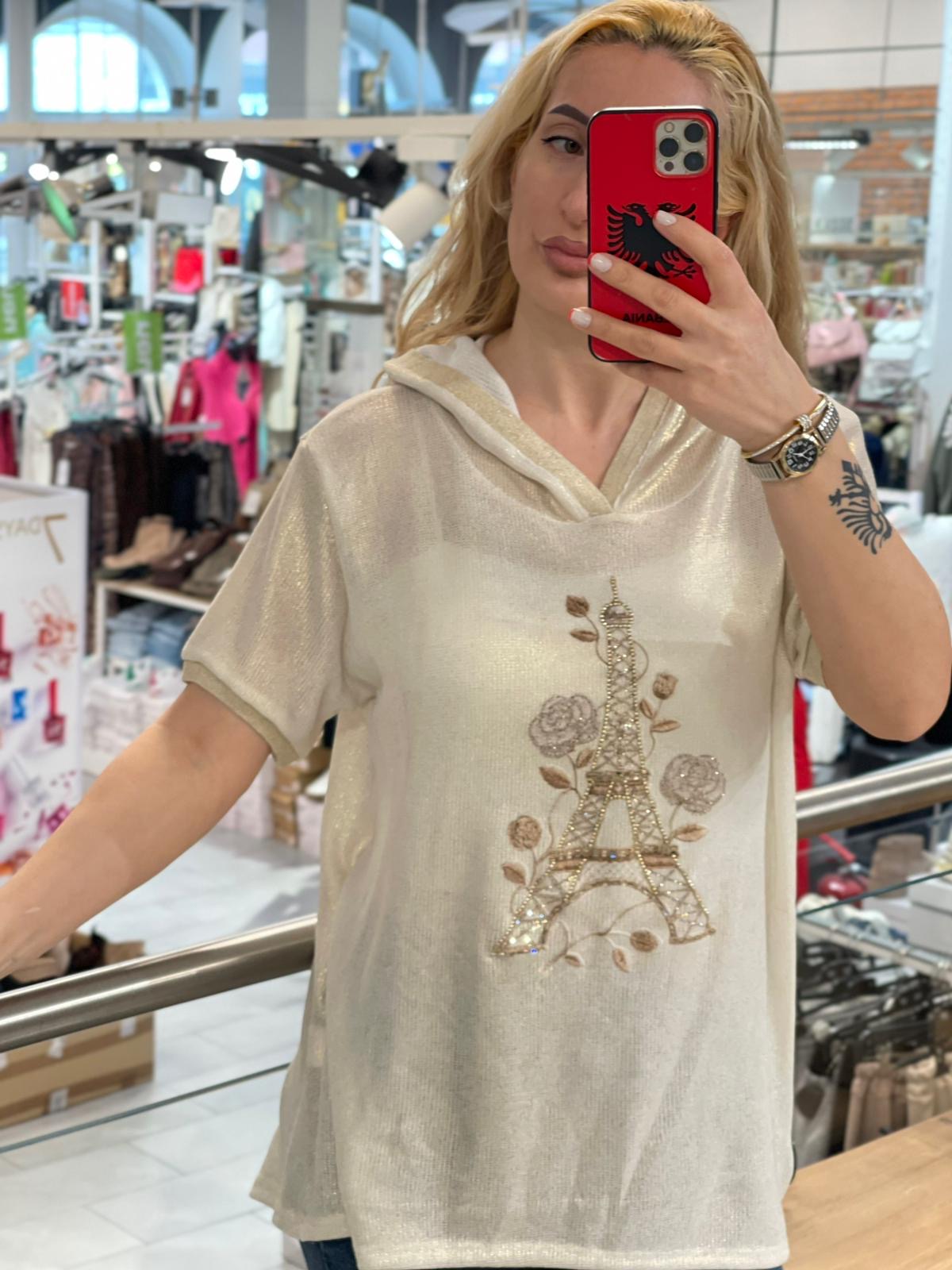 Viskose Kapuzen Shirt Liane