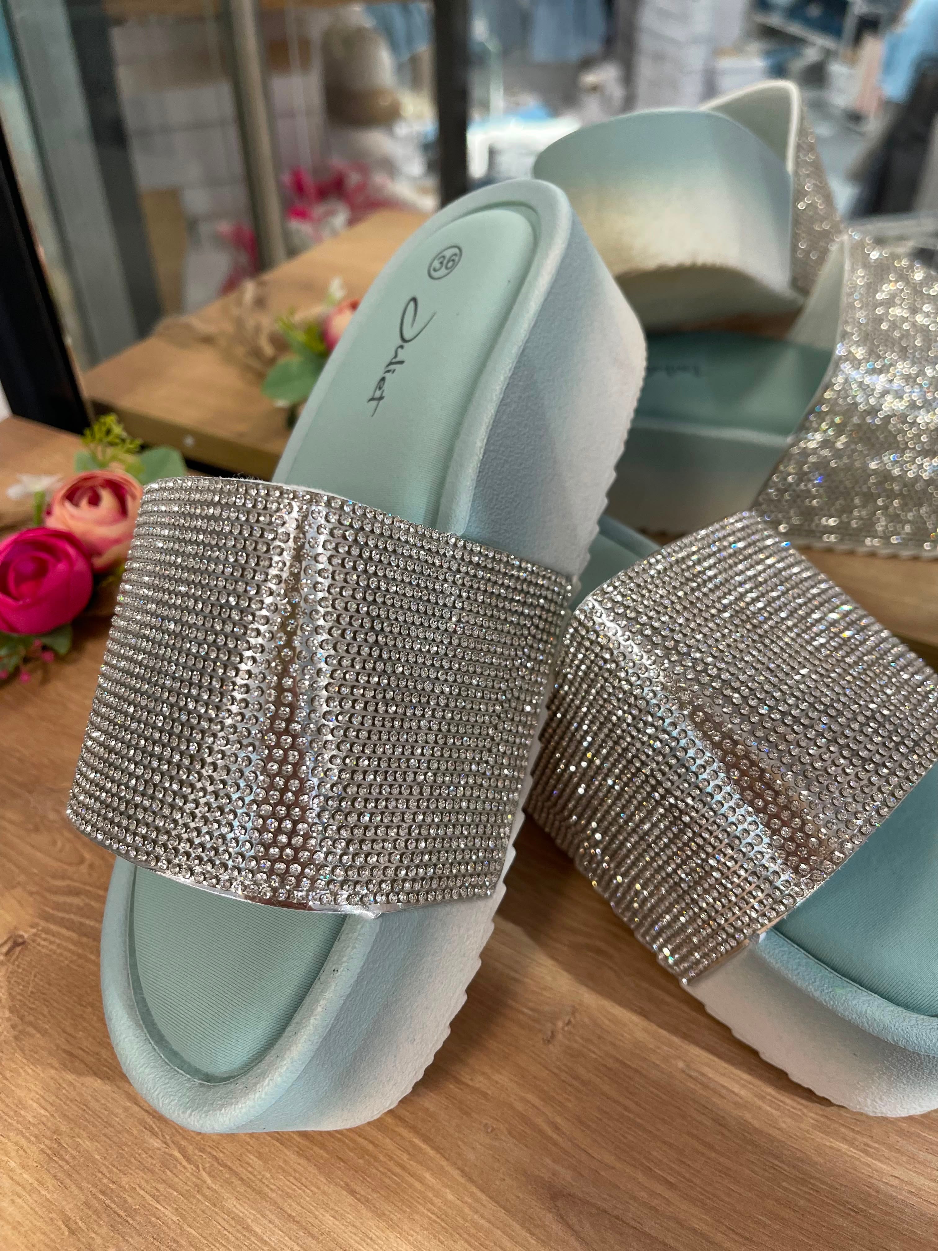 Glitzer Sandalen