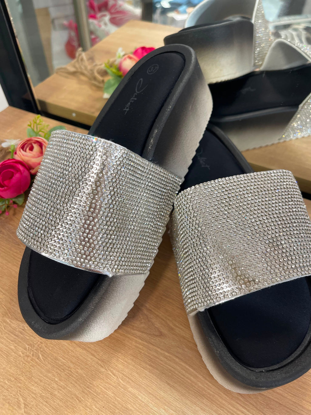 Glitzer Sandalen