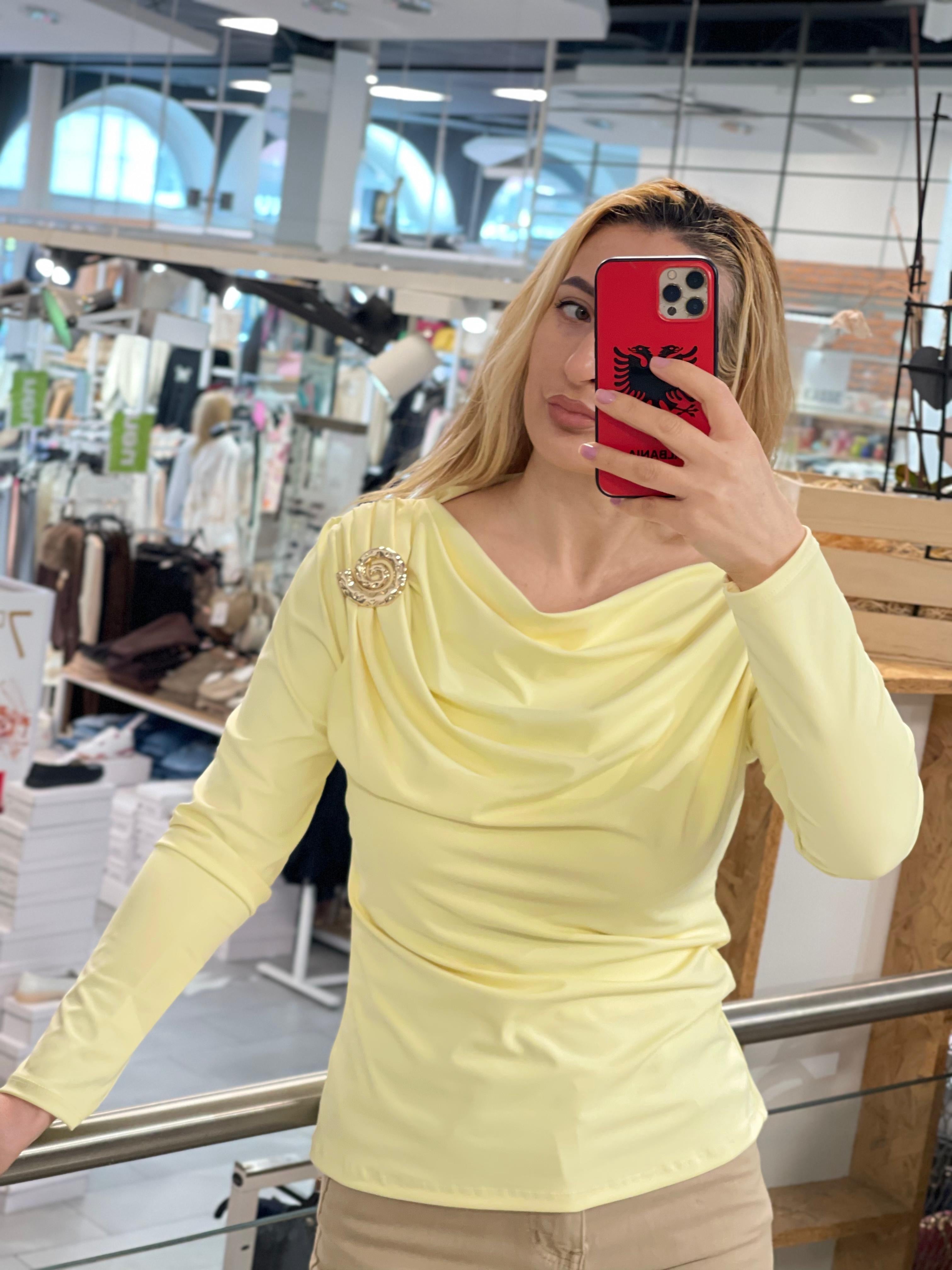 Wasserfallkragen Oberteil Katharina