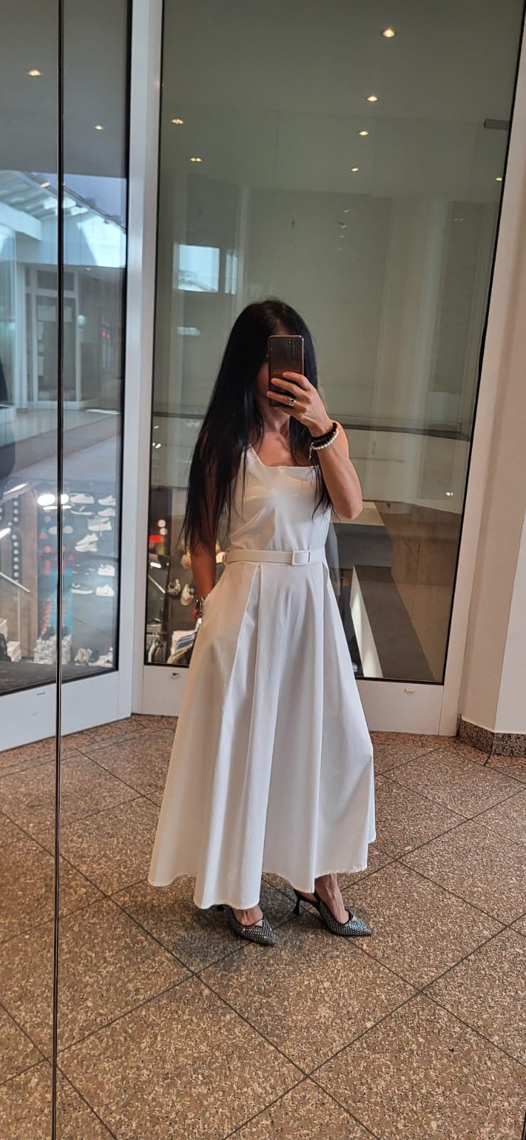 Italienisches Midi Kleid Sybill