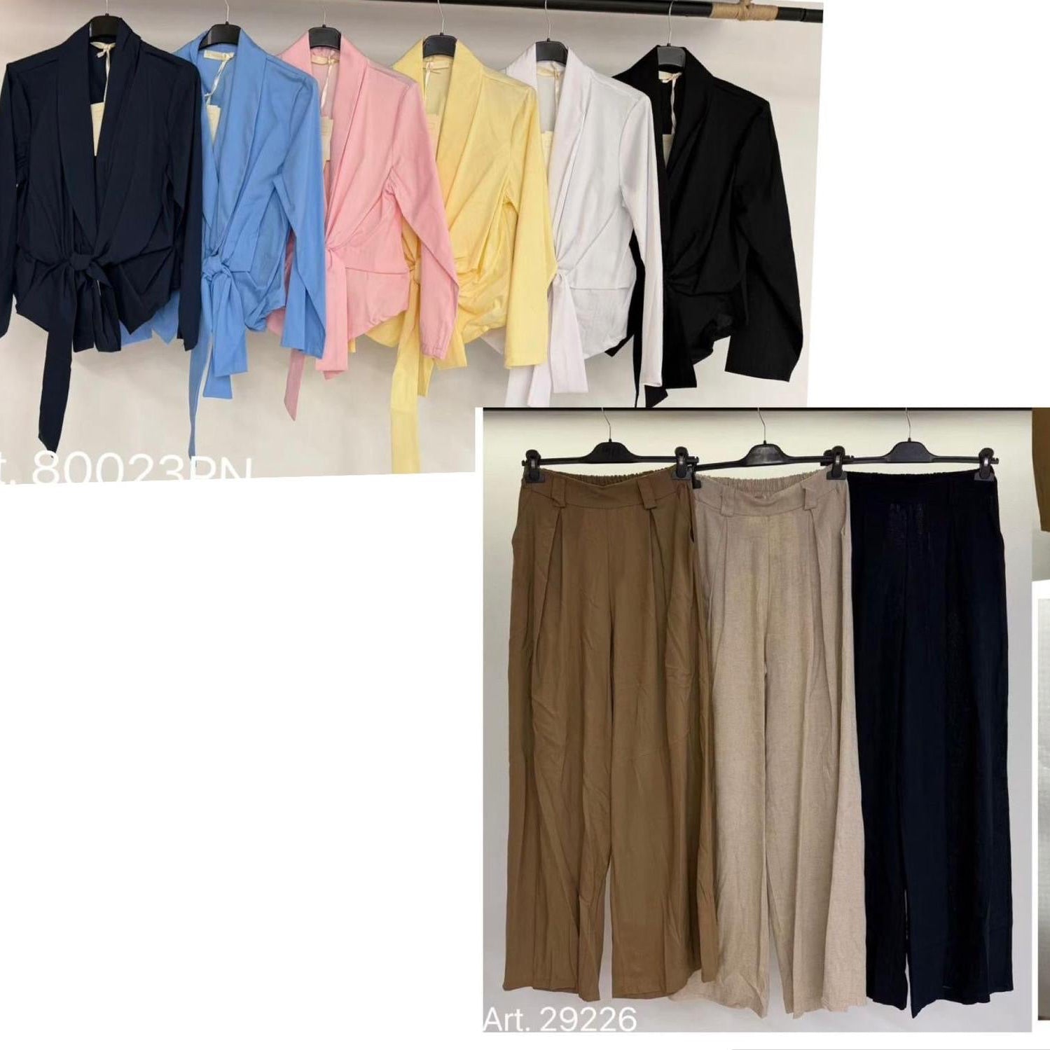 Schleifen Bluse Manja