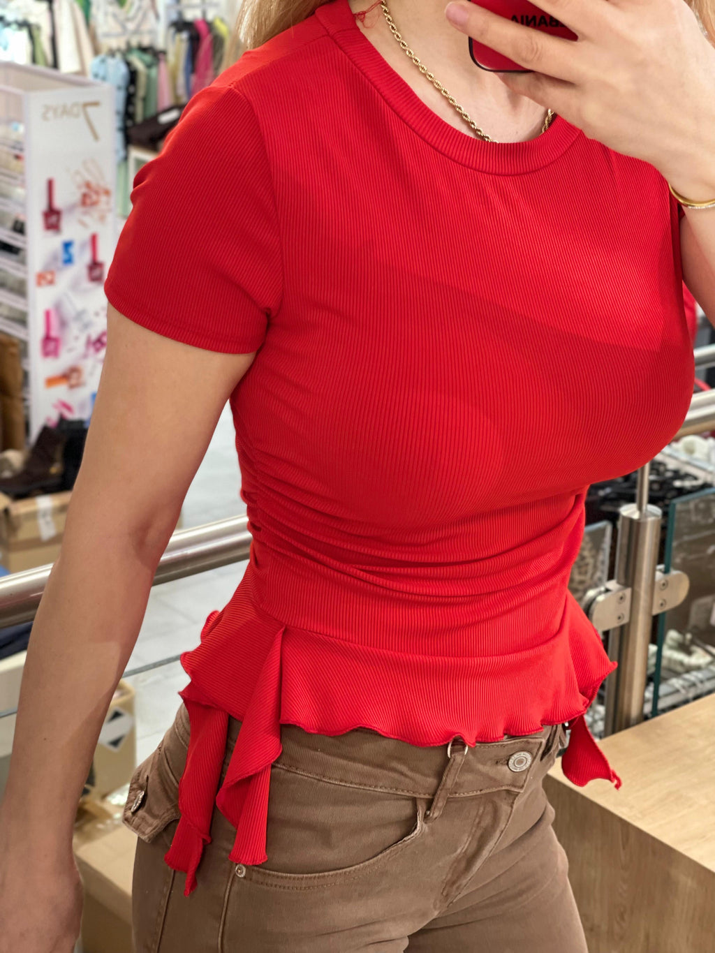 Shirt Zeinab mit Rüschchen