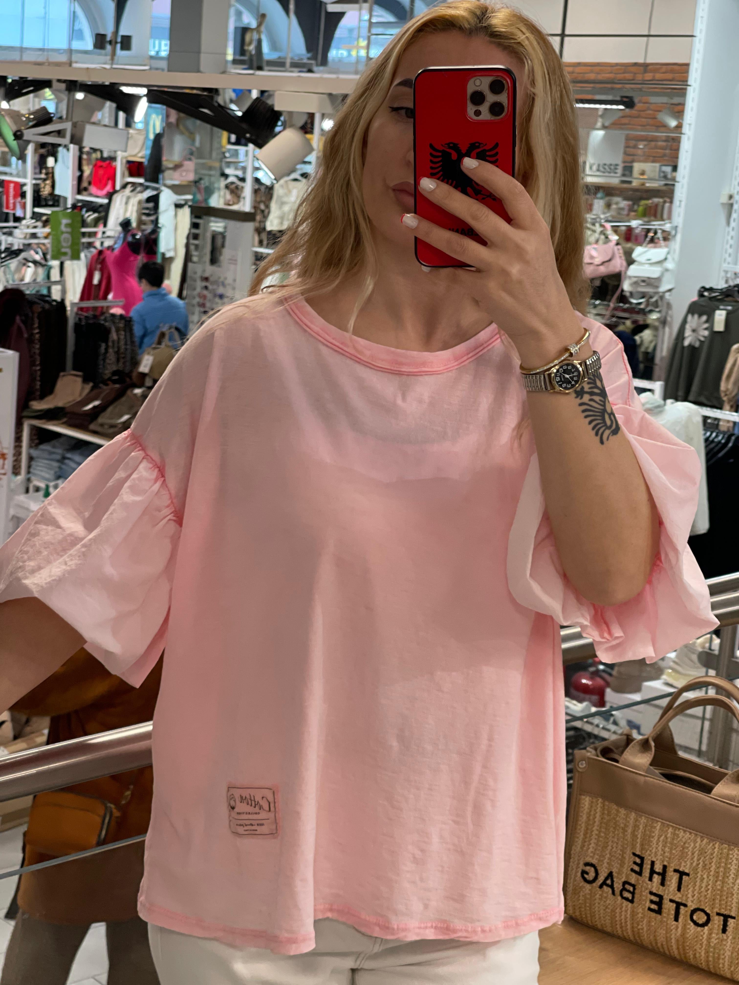 Volante Ärmeln Shirt Manja