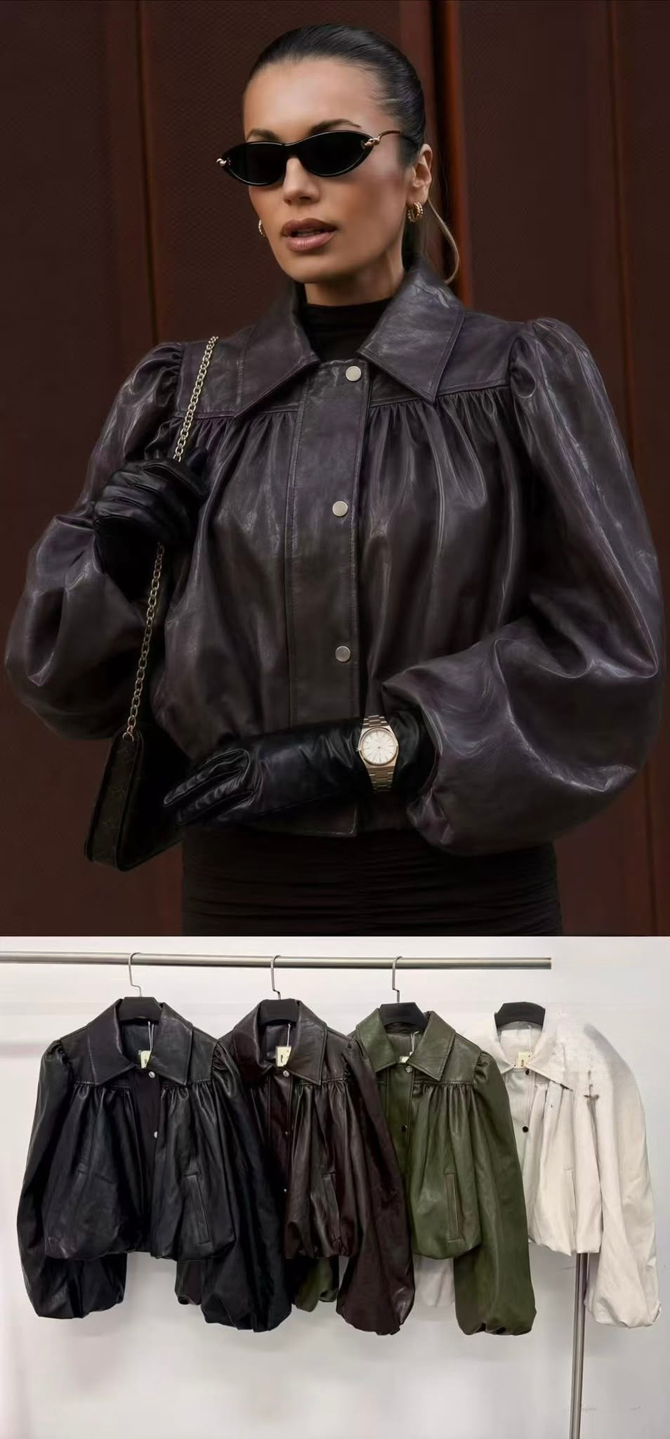Kunst Lederjacke Aurora