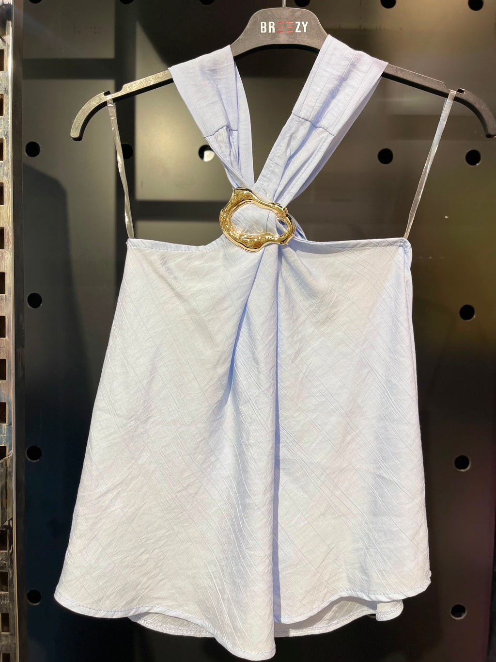 Neckholder Top mit Brosche