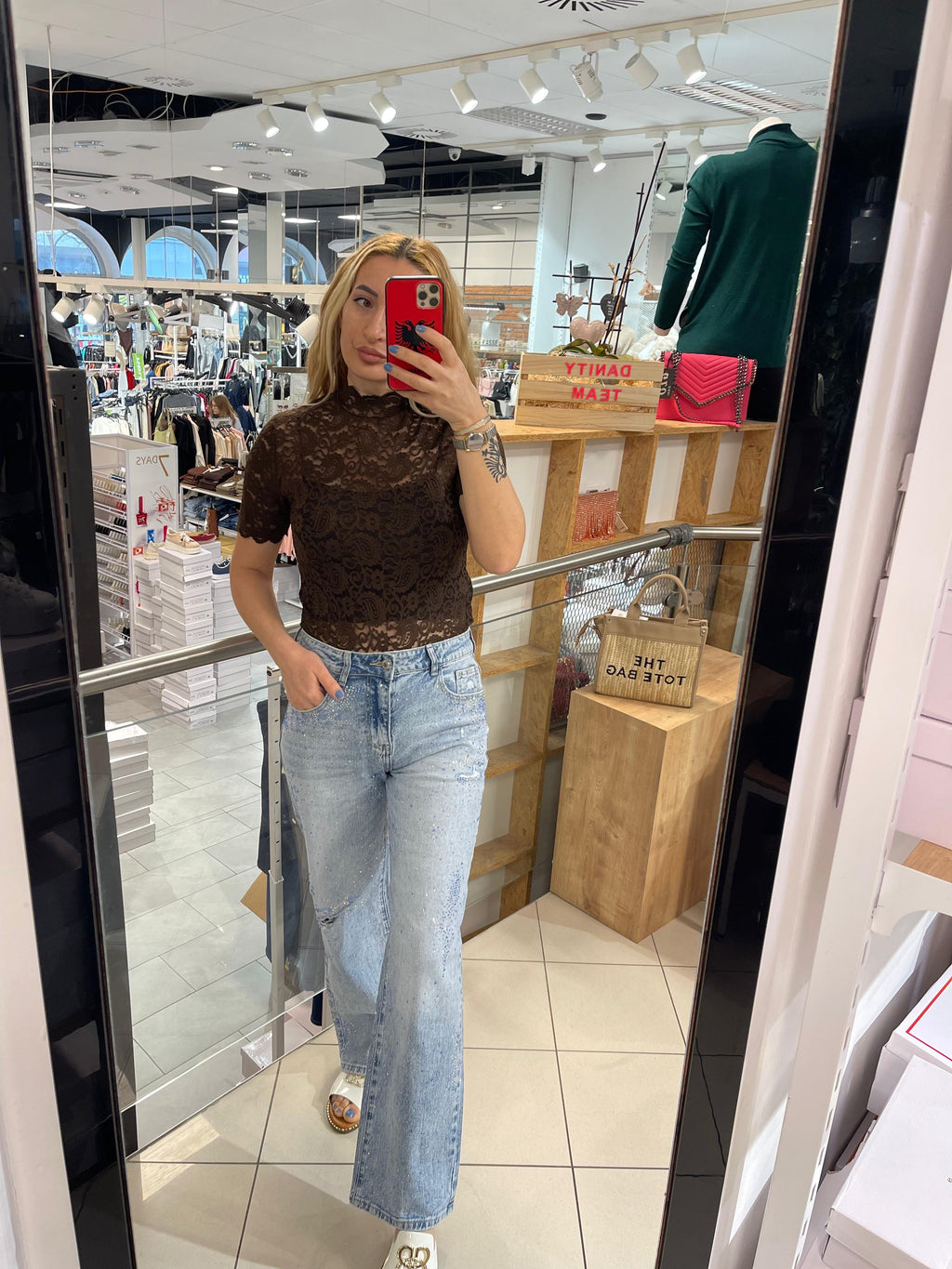 GLITZER JEANS MILANIA