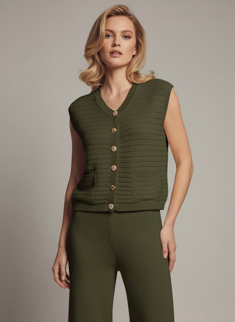 STRICKWESTE KHAKI