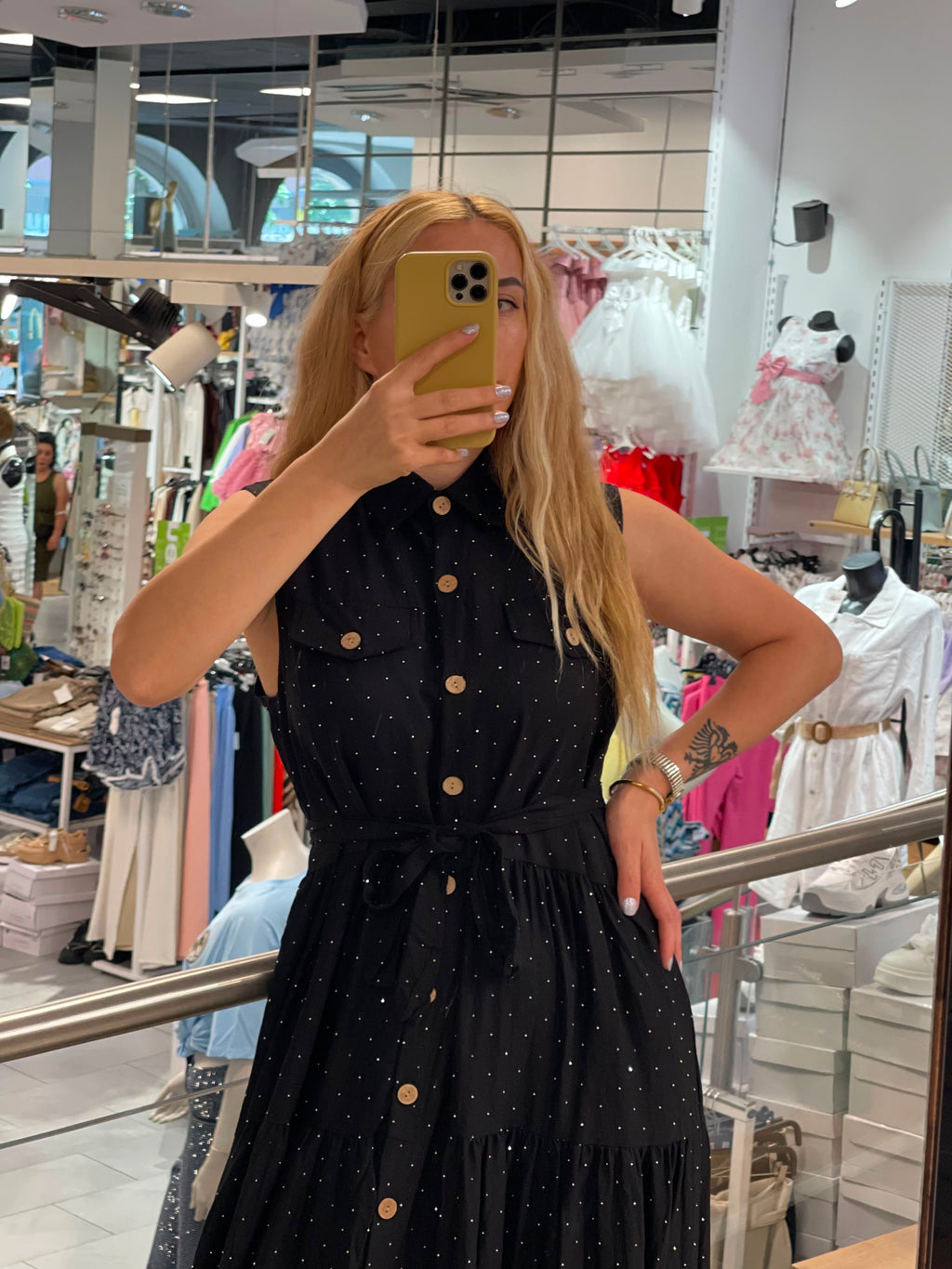 Kleid mit Strass