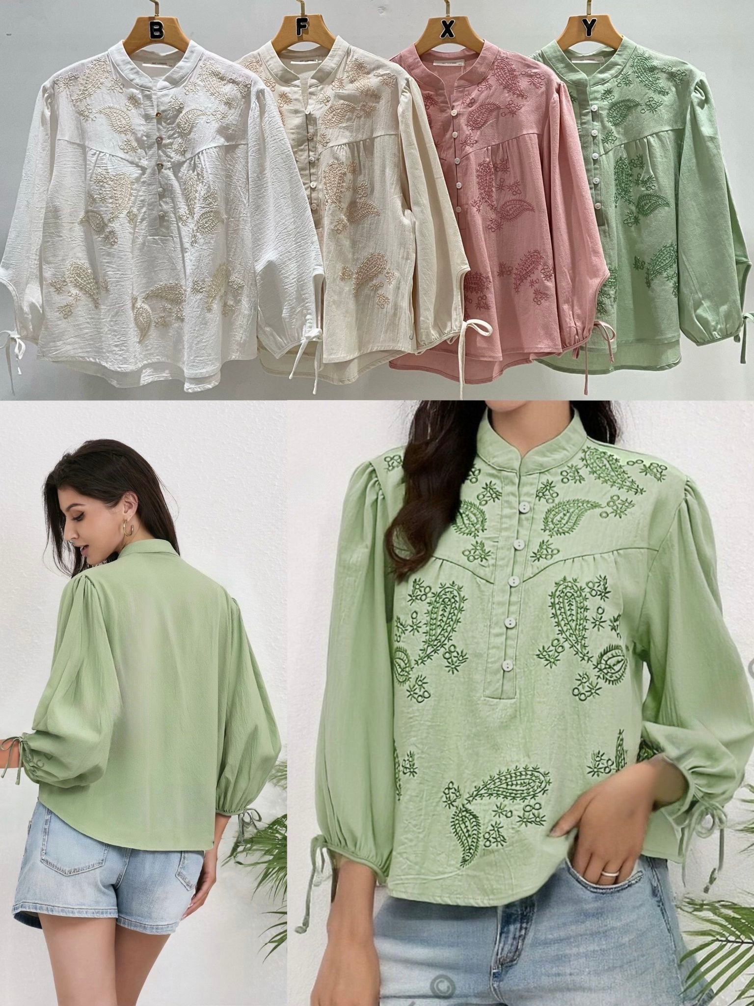 Stickerei Bluse