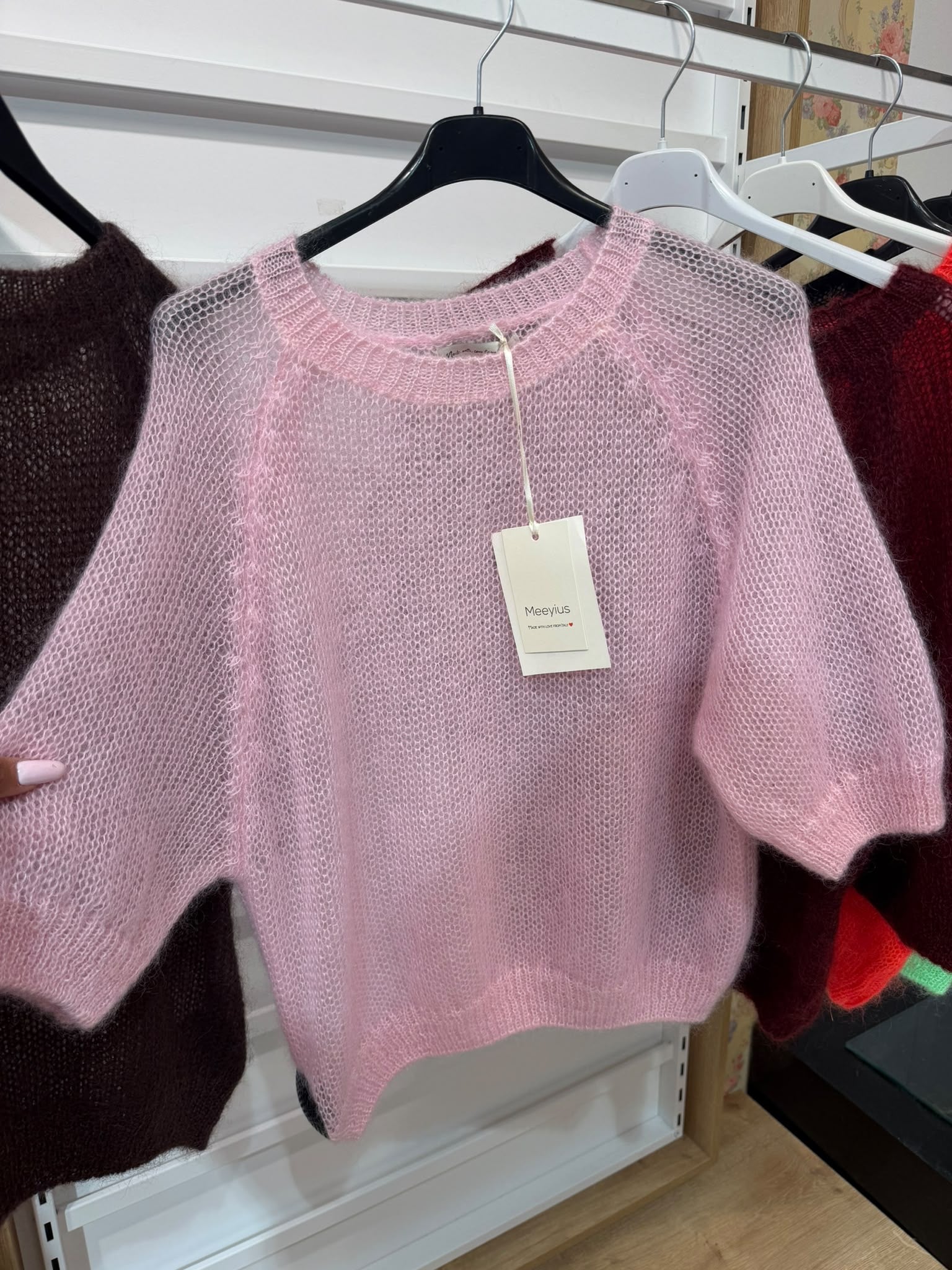 Kuschelige Mohair Pullover mit Puffärmeln – Made in Italy