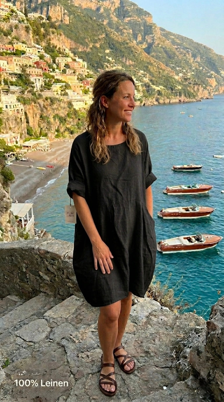 Leinen Kleid Ritta Ballon
