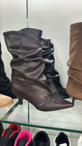 Damen Raffstiefel Slouchy